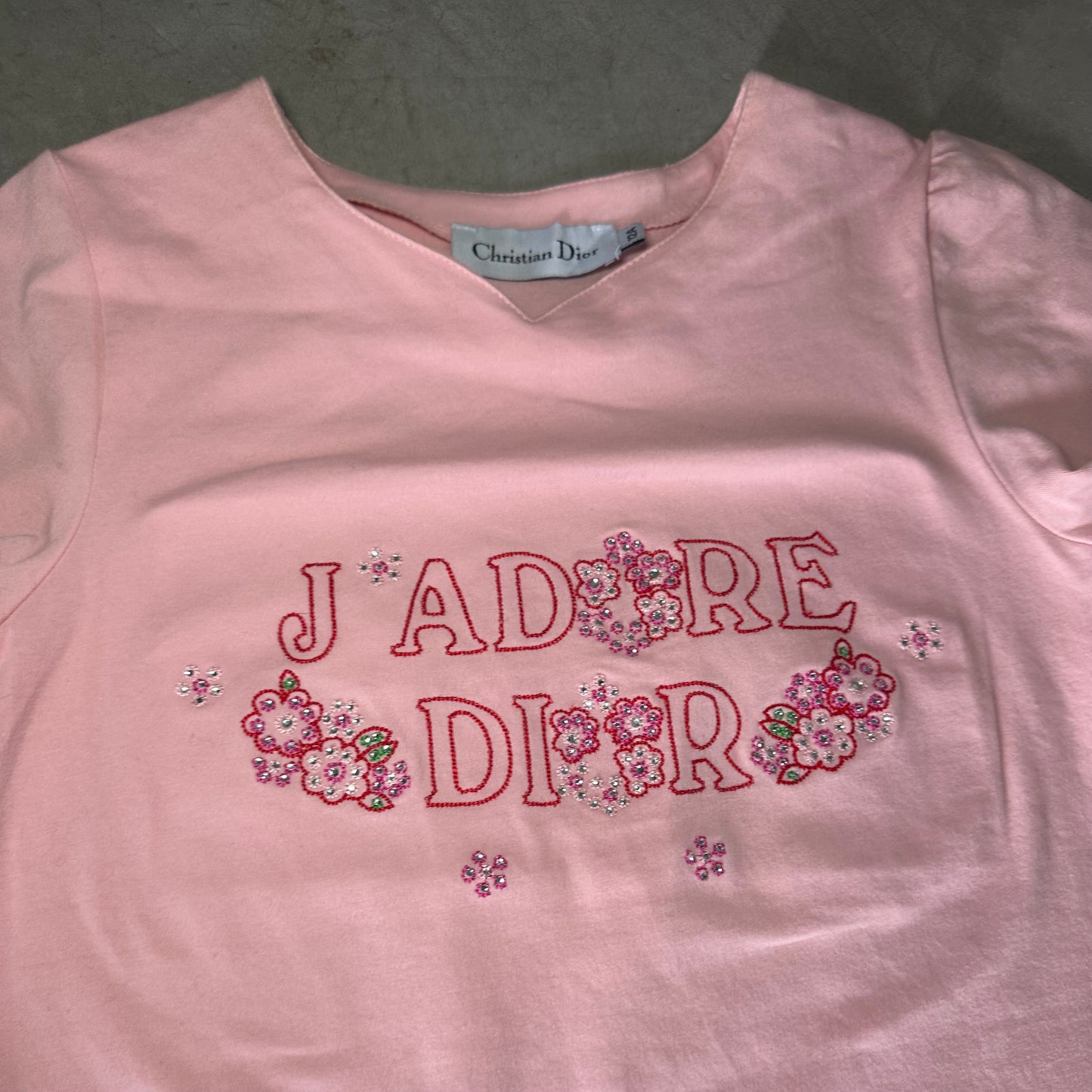 Dior Kids J’Adore Dior Baby Tee