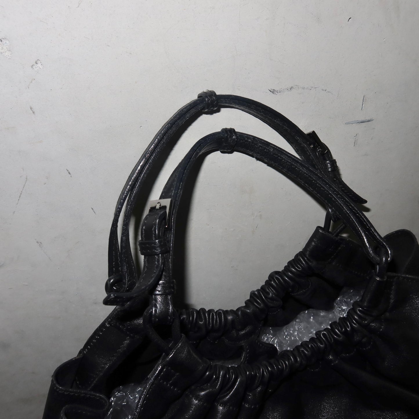 Gucci by Tom Ford Black Buckle Handle Bag