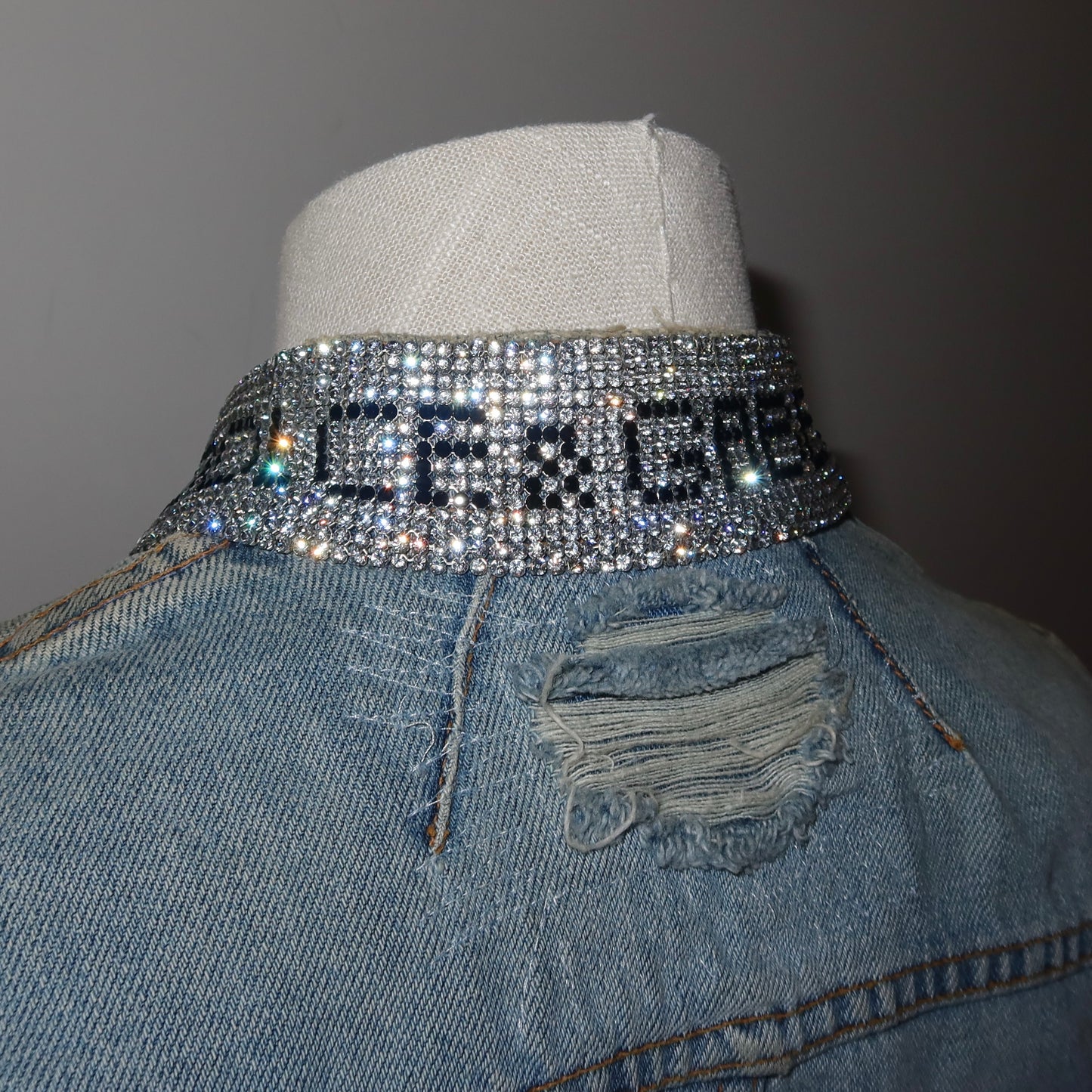Dolce & Gabbana Rhinestone Denim Jacket
