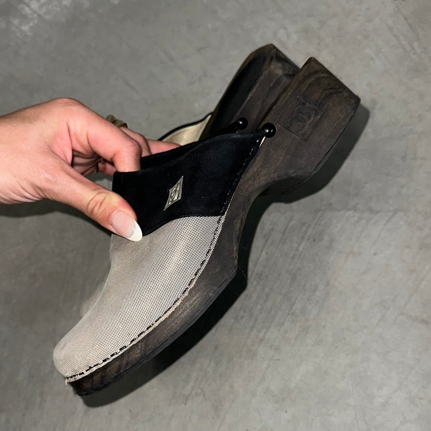 Chanel Two Tone Clogs (37)