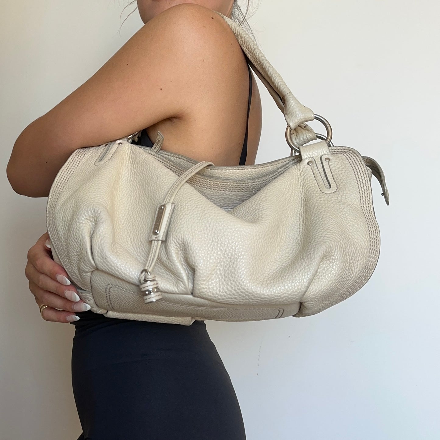 Celine White Leather Bittersweet Bag