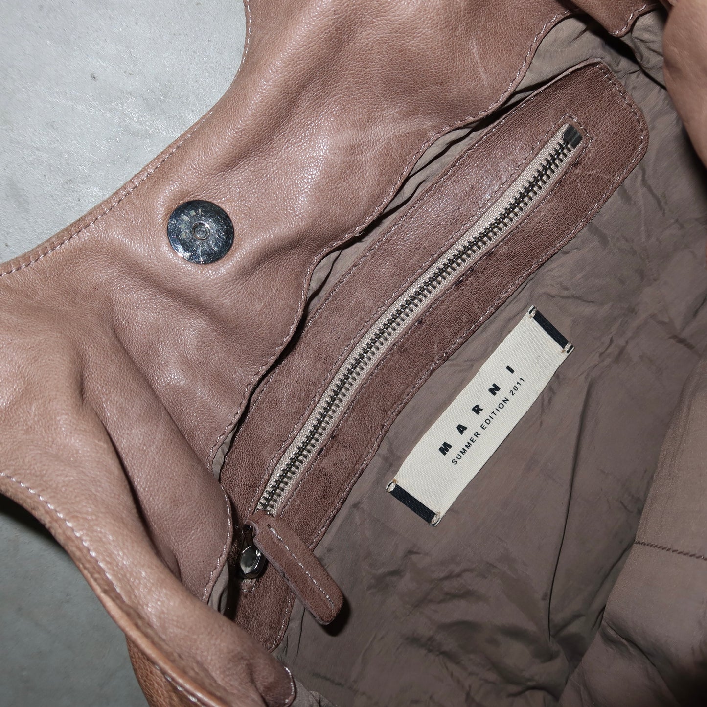 Marni SS2011 Brown Leather Bow Tote Bag