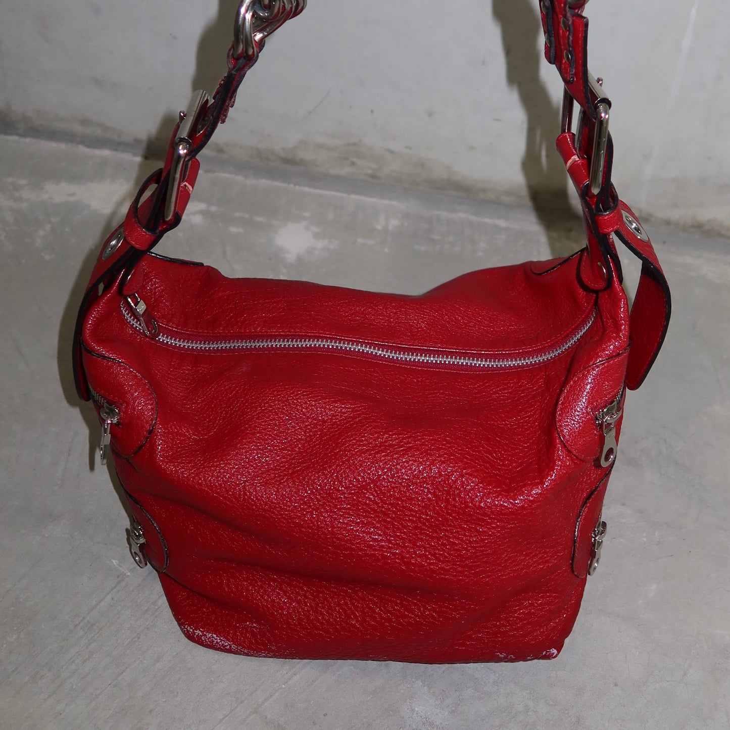 Chloé AW2003 Red Chain Handle Camera Bag