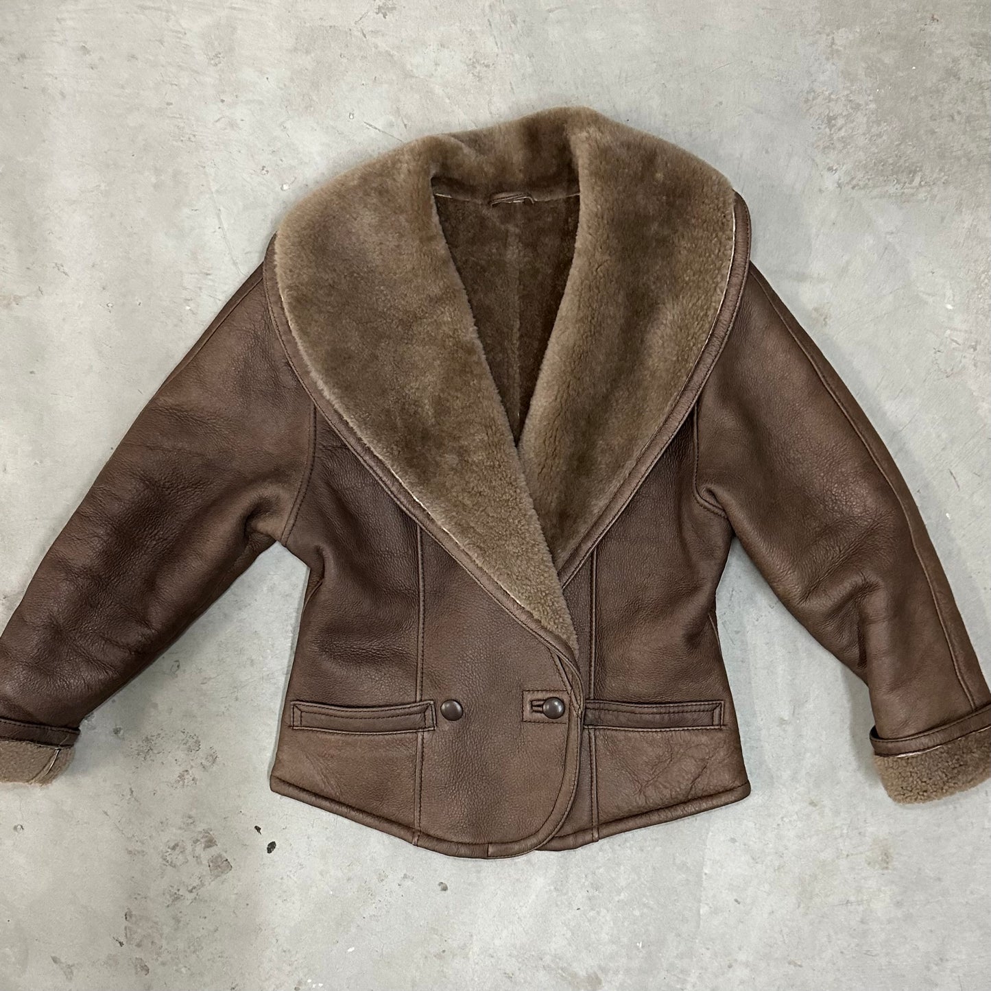 Blumarine Leather Shearling Jacket
