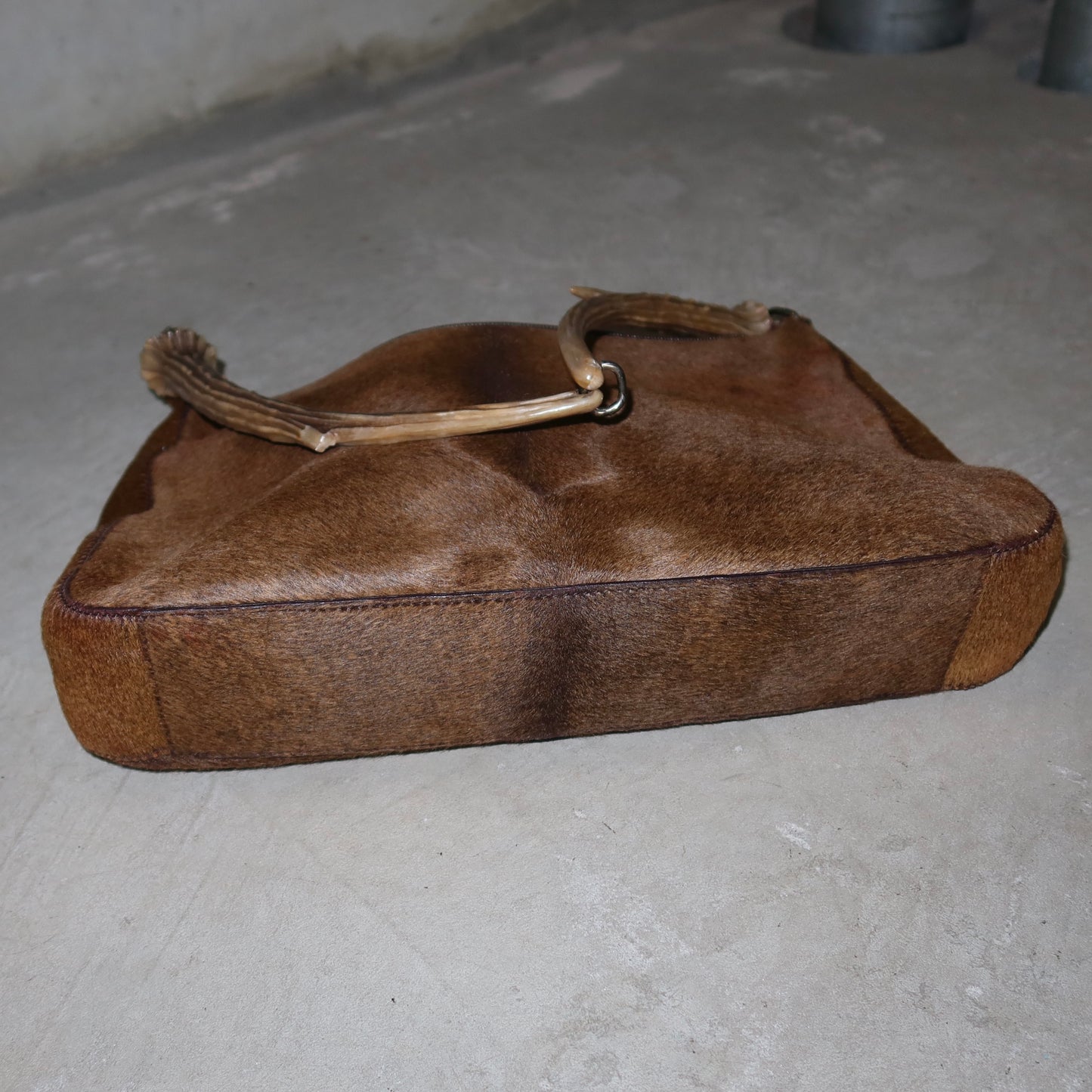 Prada Deer Hide and Faux Deer Horn Bag