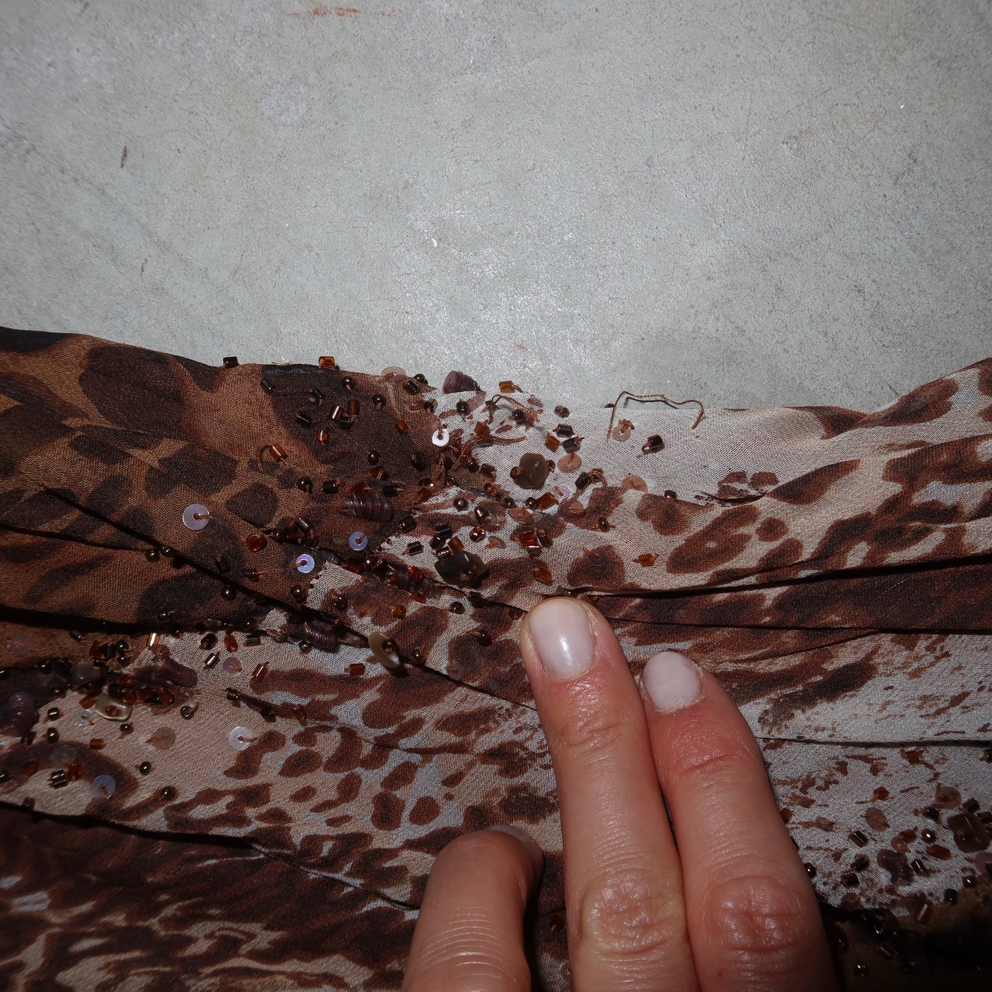 YVE London Silk Leopard Print Dress
