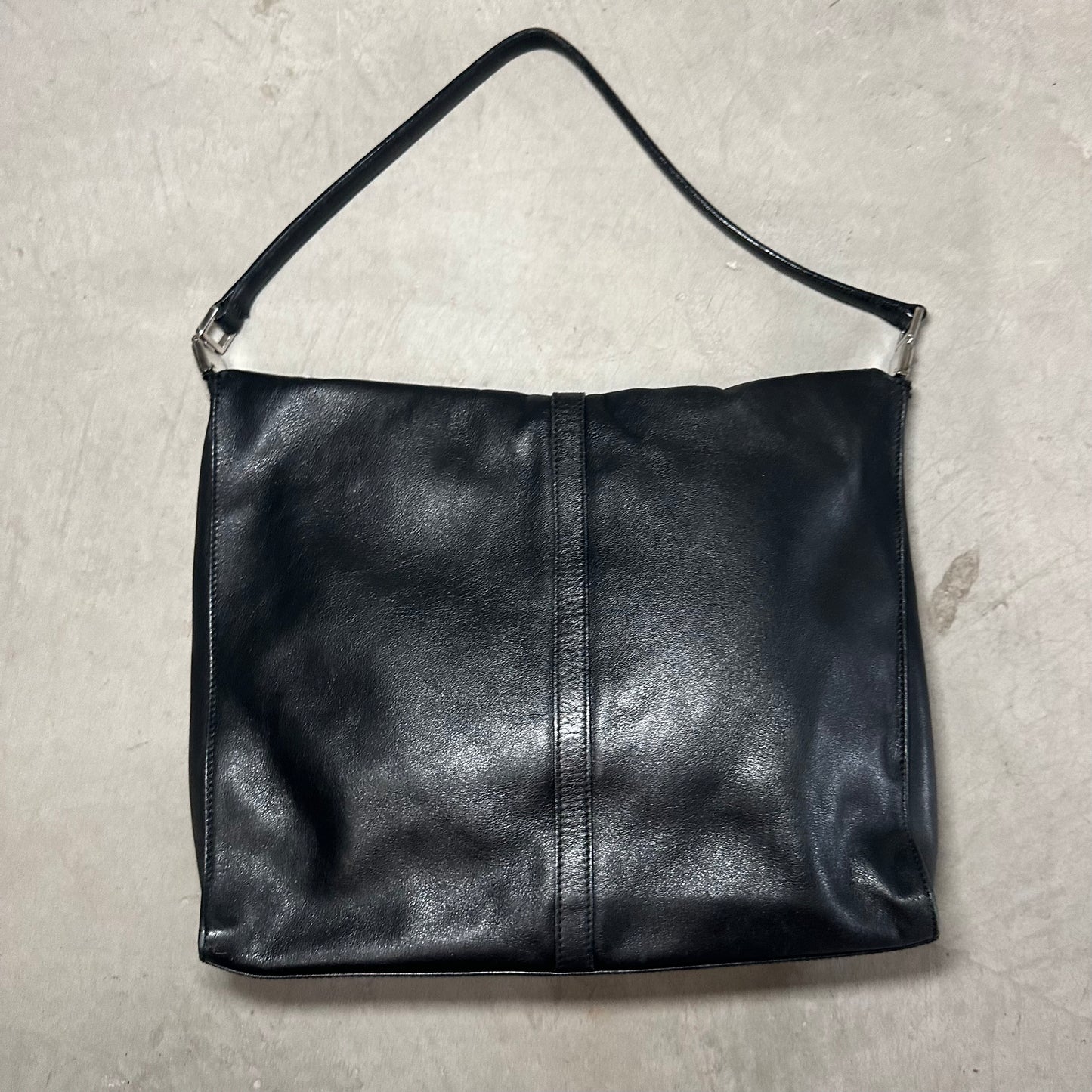 Gucci Square Black Leather Jackie Bag