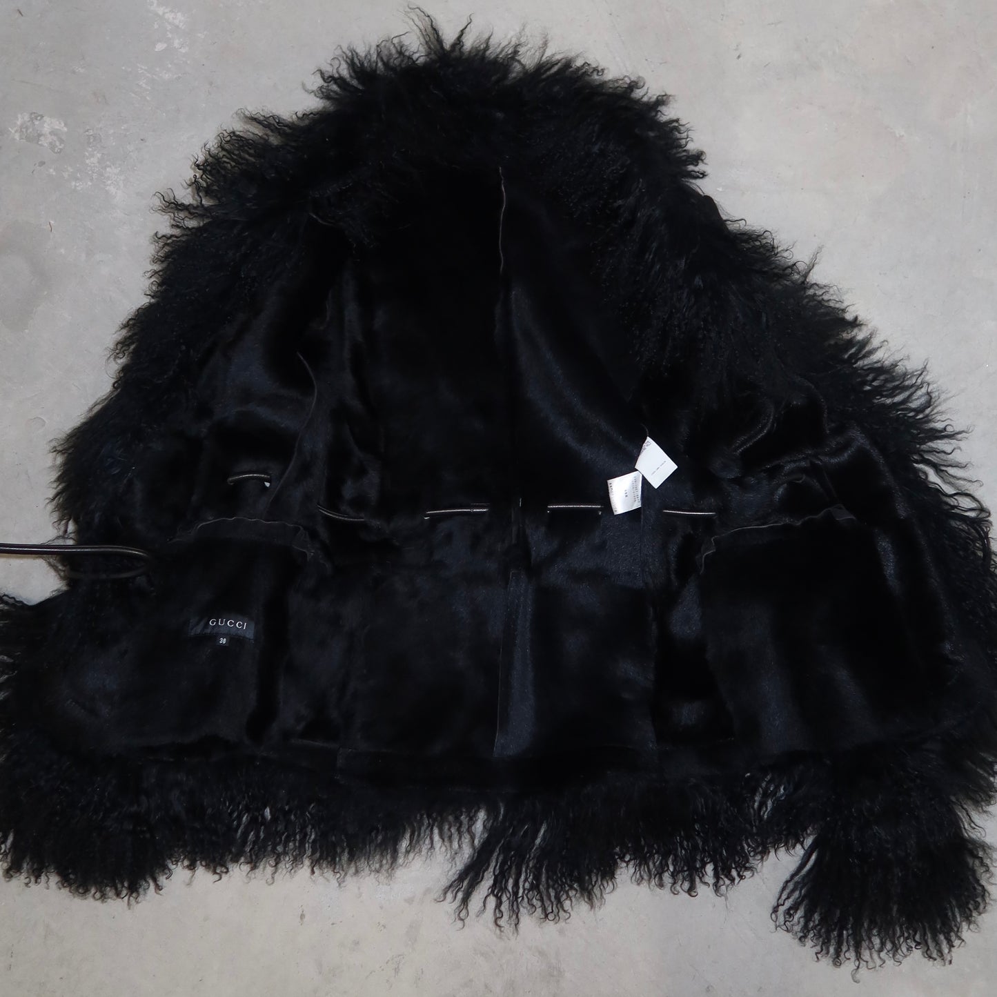 Gucci AW1999 Mongolian Fur and Suede Coat