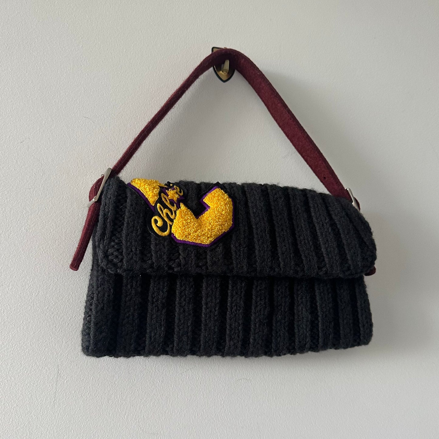 Chloe Knitted Varsity Bag