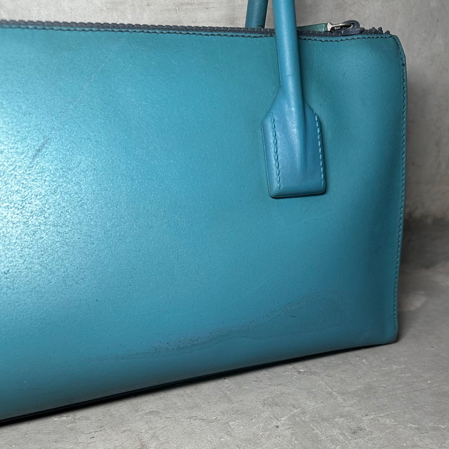 Miu Miu Rare Archive Embossed Blue Bag