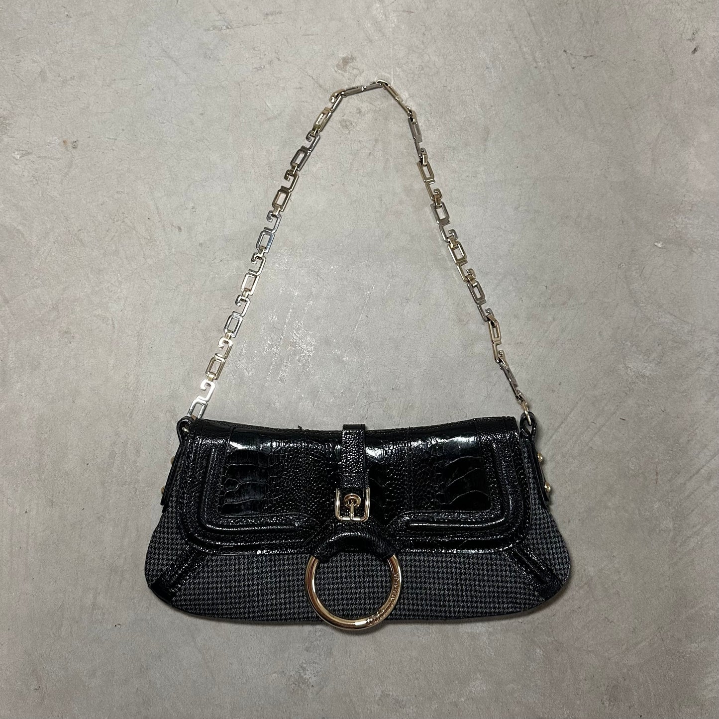 Dolce & Gabbana Houndstooth Flap Bag