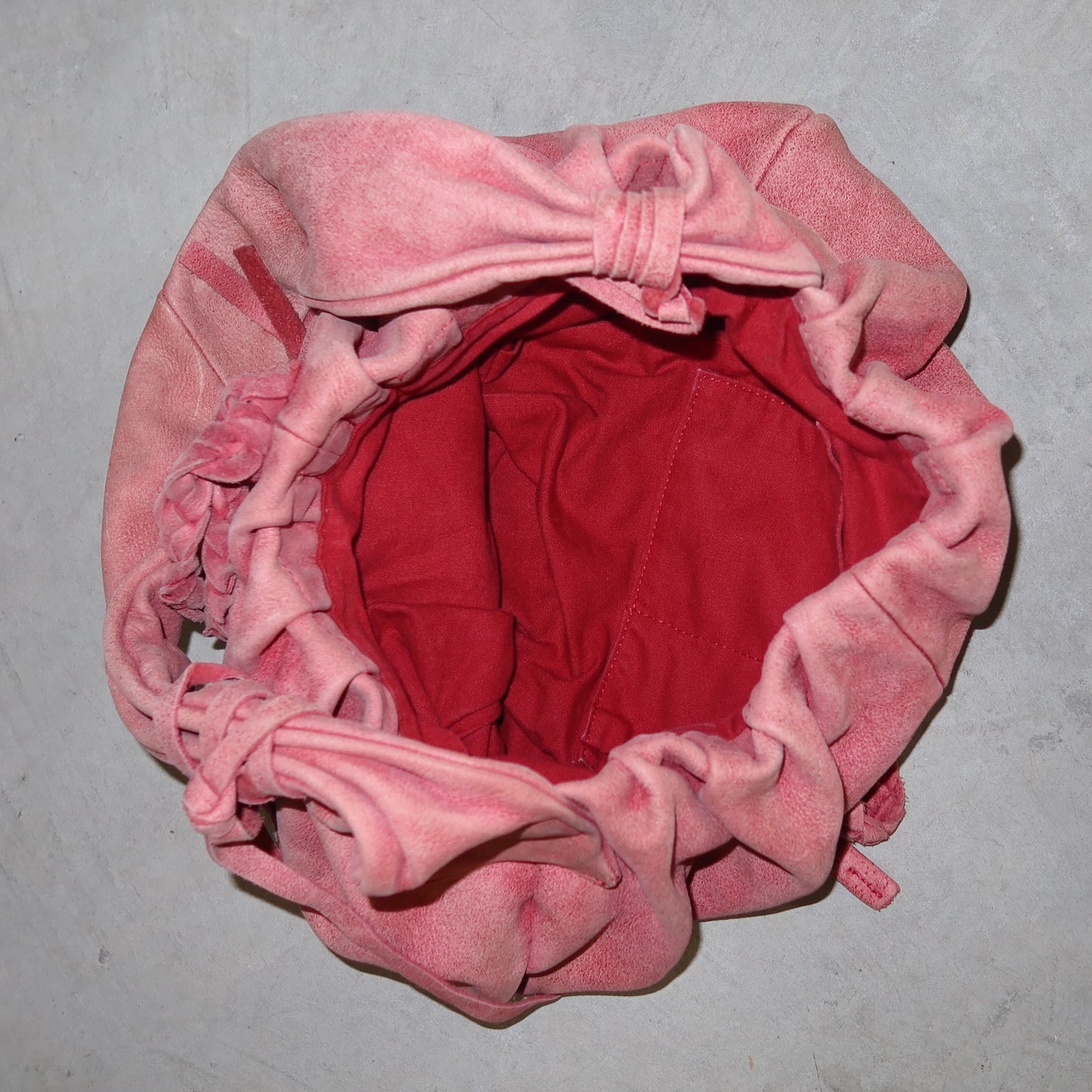 Vintage Japanese Red Leather Bag