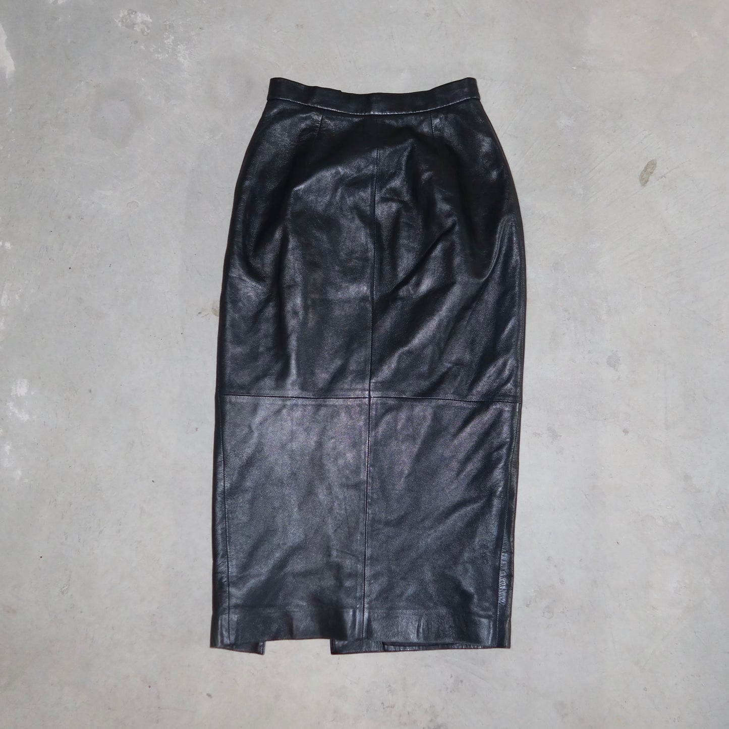 Norma Kamali Leather Skirt
