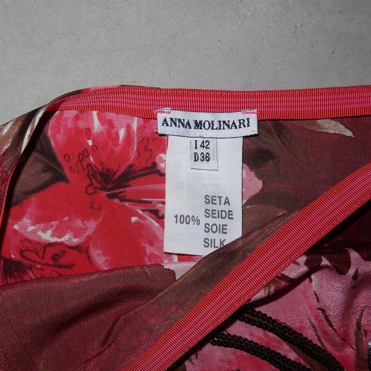 Anna Molinari Silk Skirt