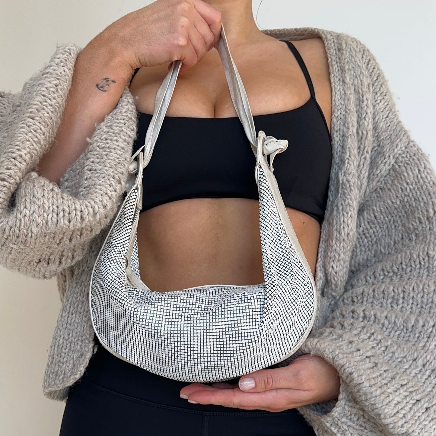 Chloé White Glomesh Bag