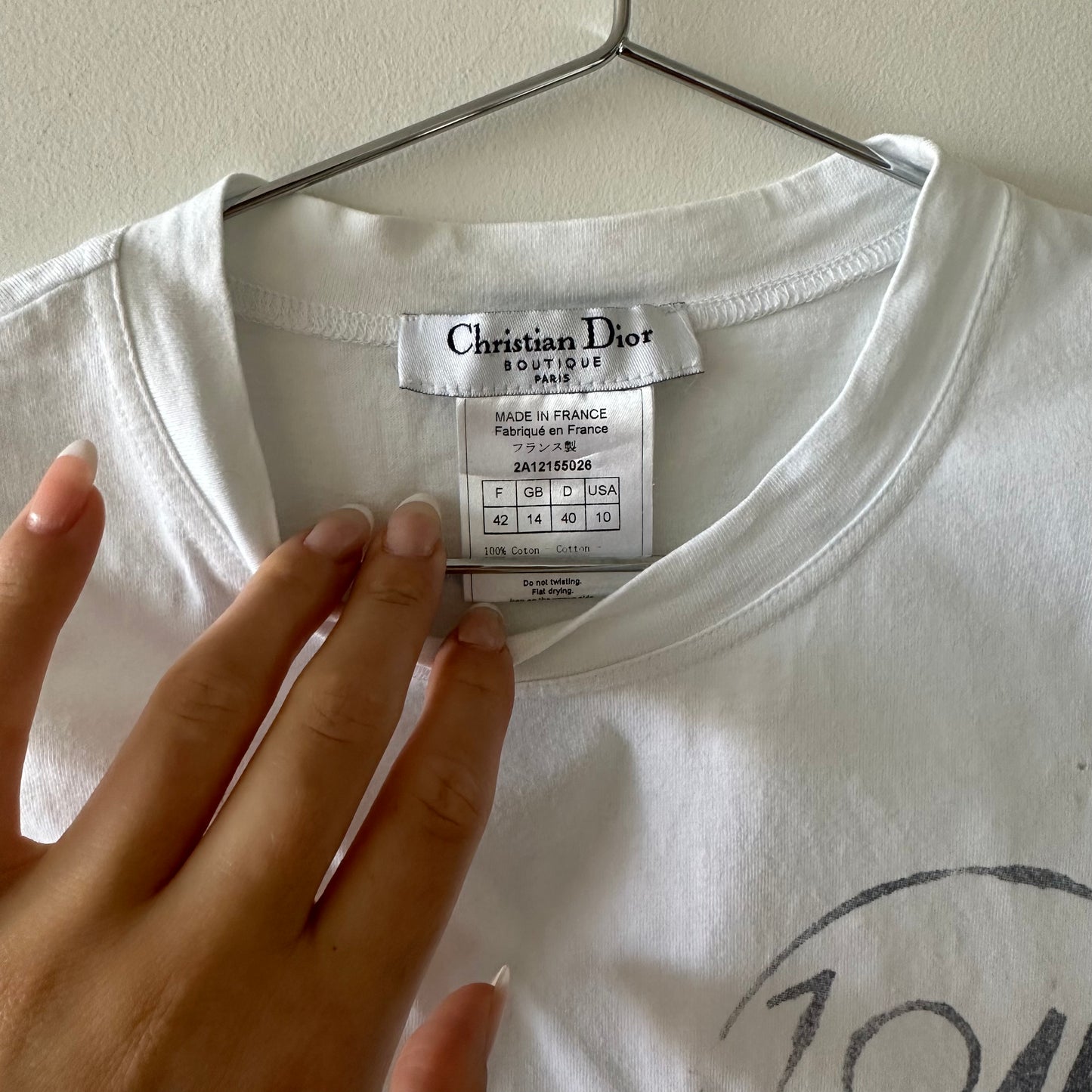 Dior 'DIOR ADDICT' Stamp Tee