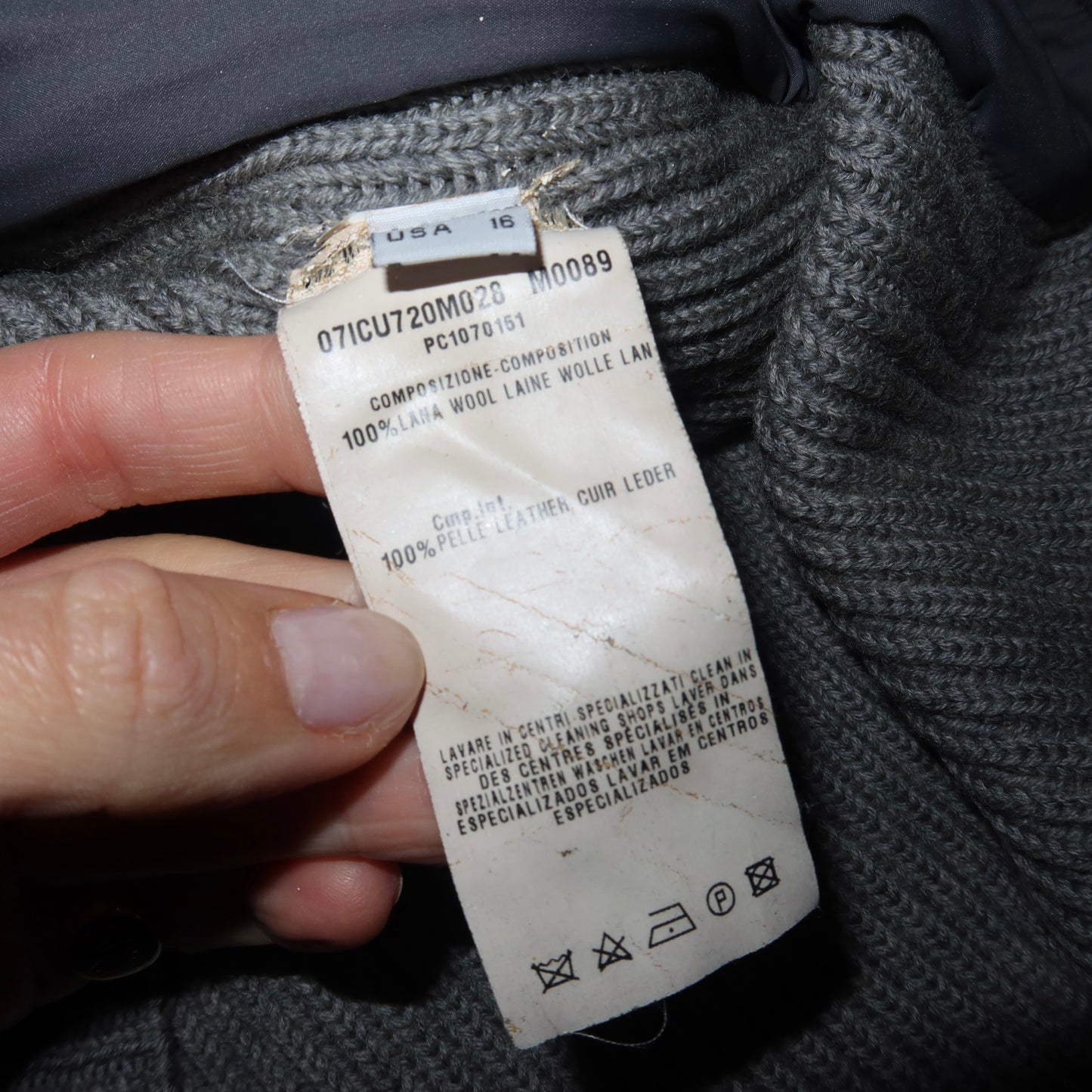 Cavalli Class Men’s Leather Jacket