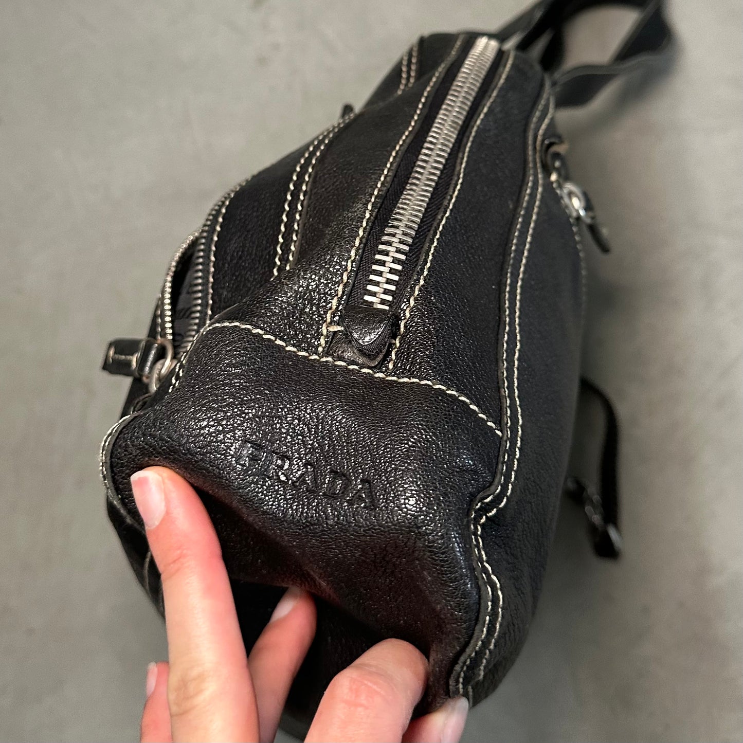 Prada Black Leather Handbag