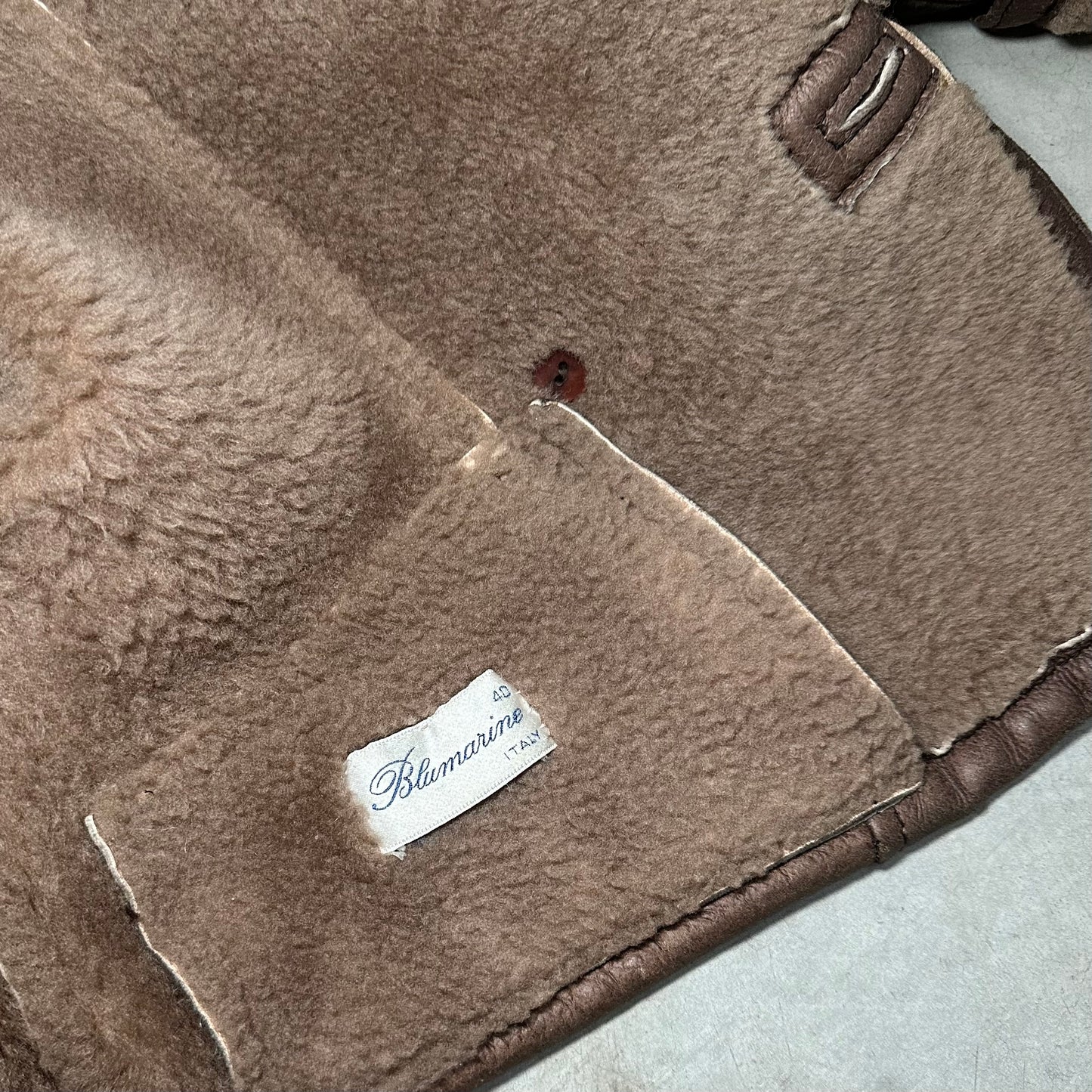 Blumarine Leather Shearling Jacket