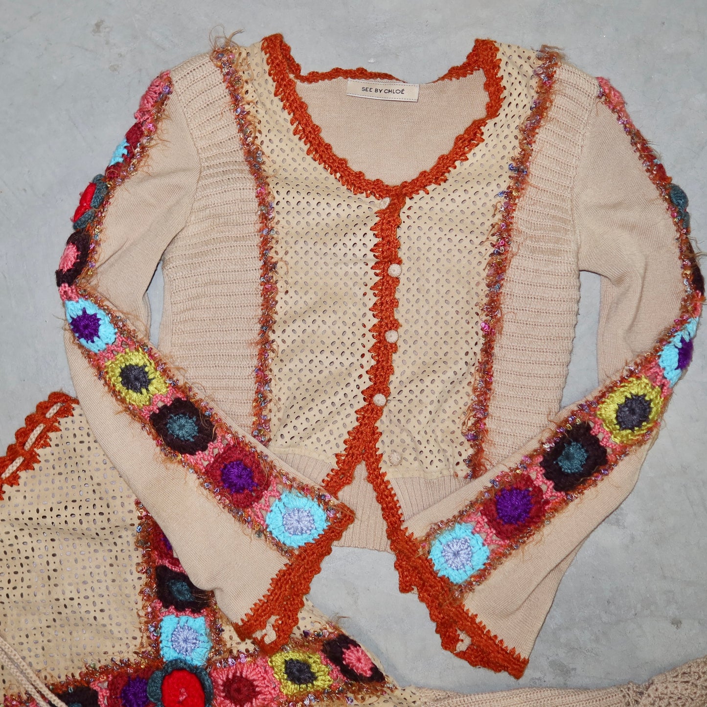 See By Chloé Crotchet & Suede Set
