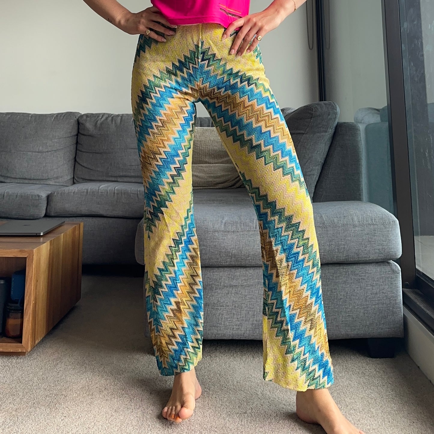 Missoni Yellow Knit Pants