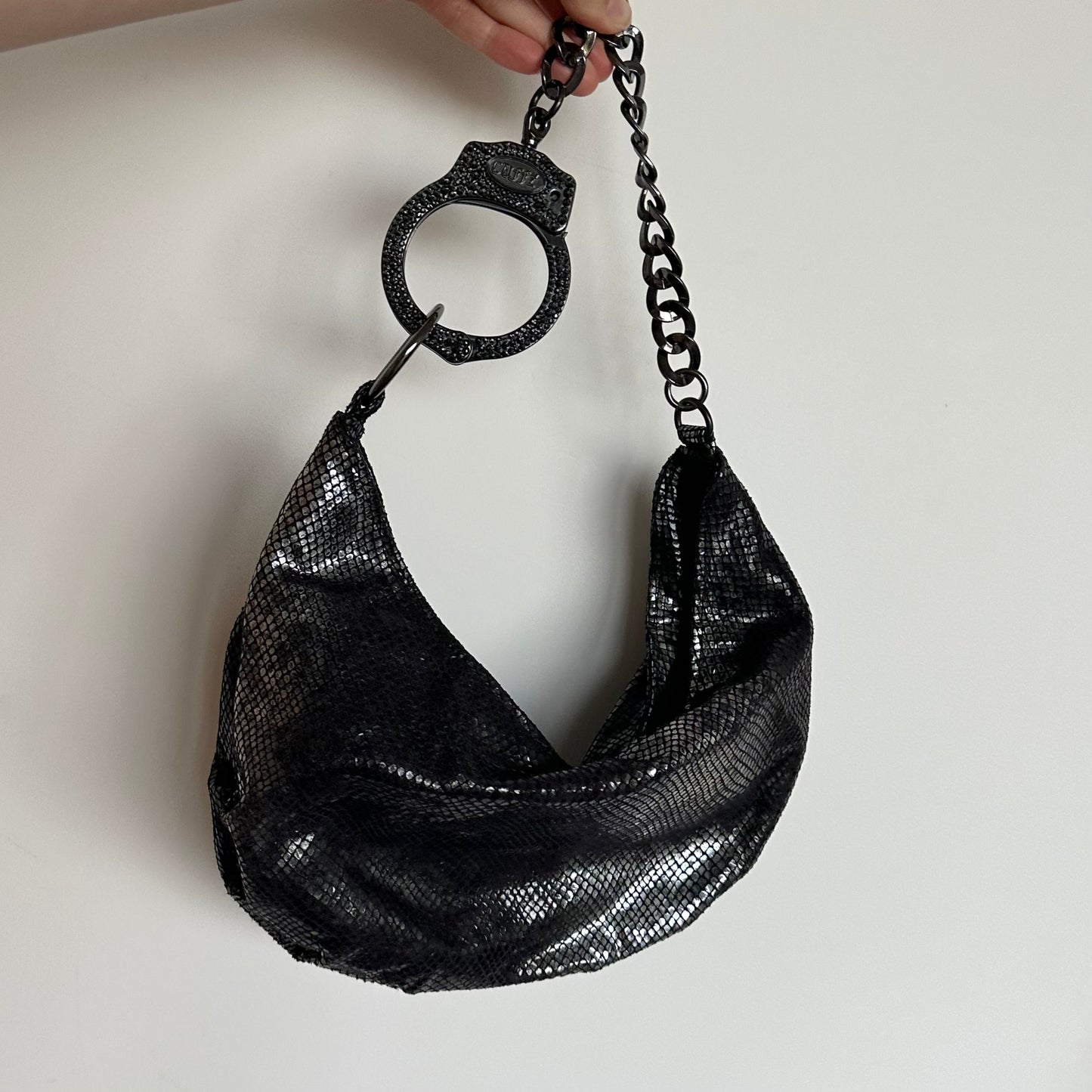 Cuffz 'Snake Bite' Large Barfly Bag with Swarovski Cuff