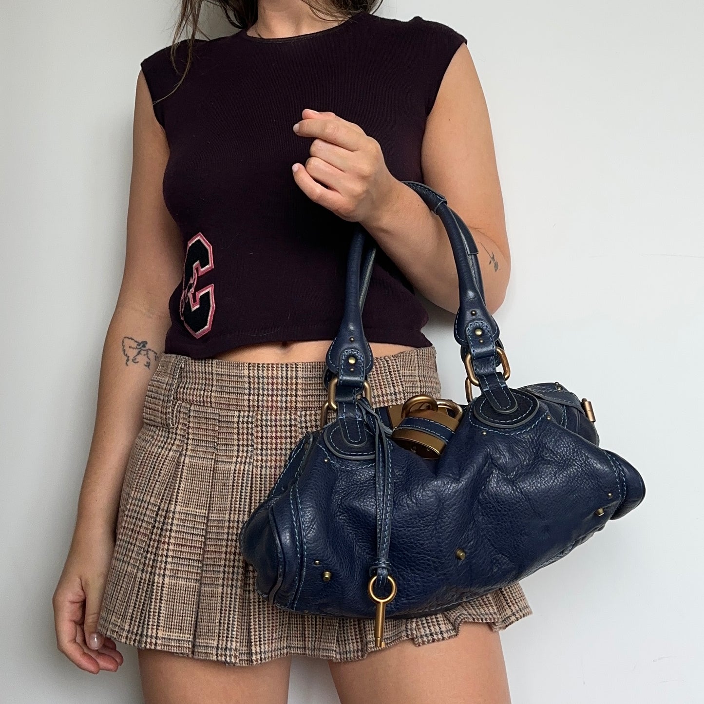 Chloé Navy Paddington Bag