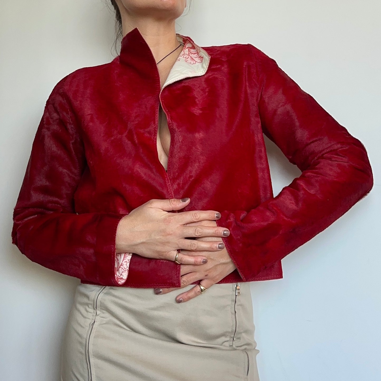 Marni Red Cowhide Jacket