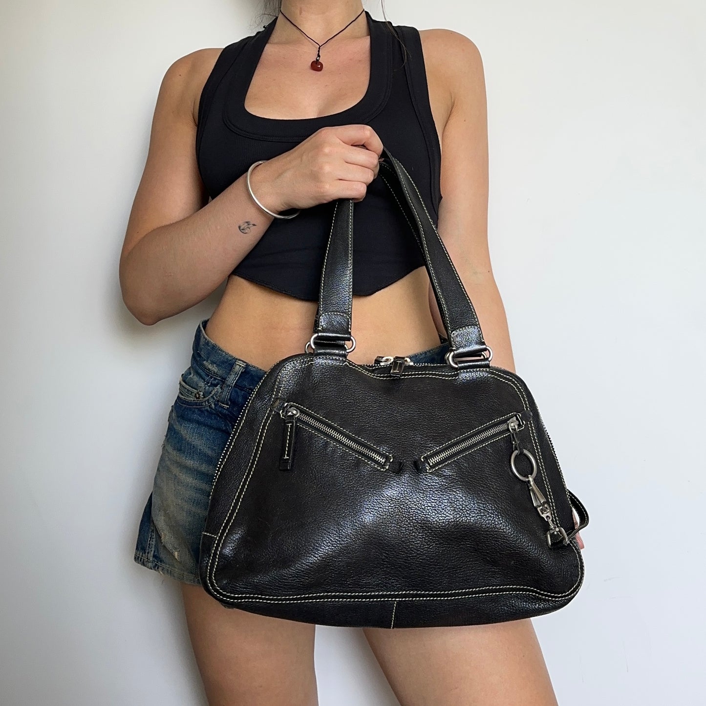 Prada Black Leather Handbag