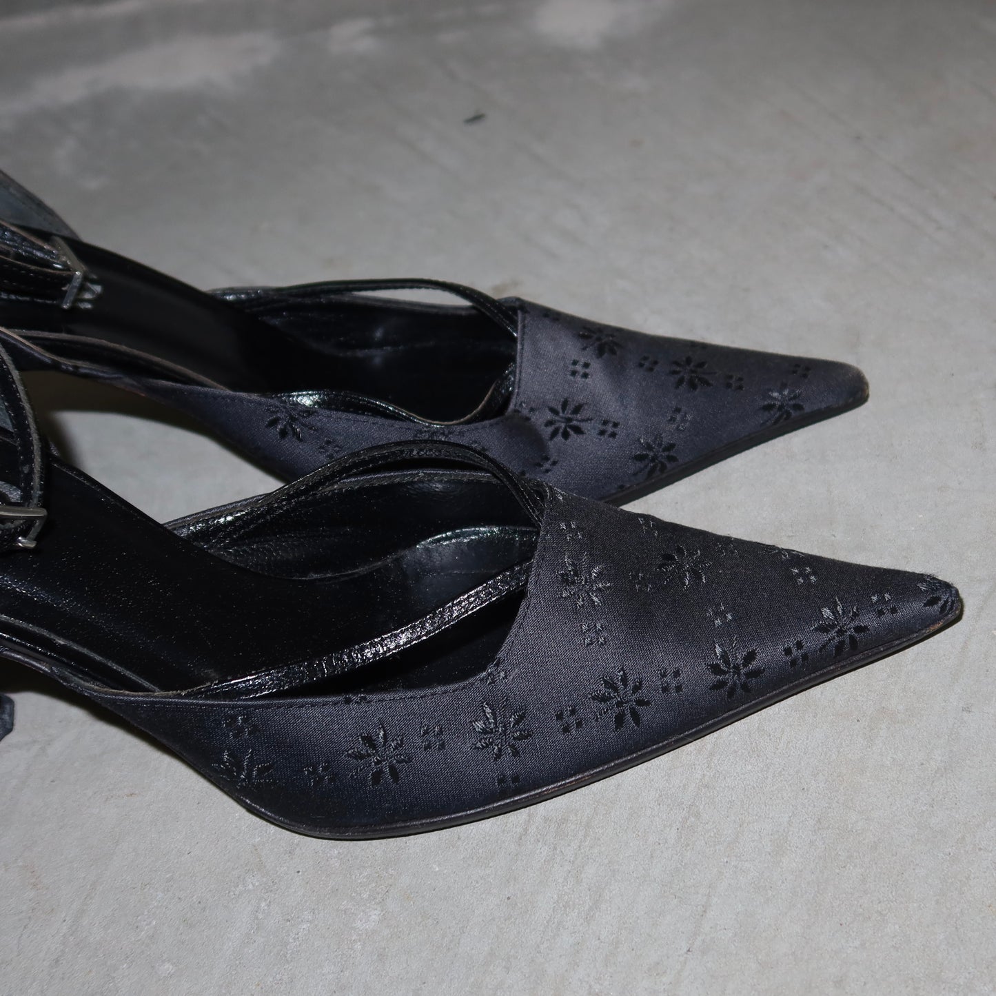D&G Satin Floral Heels (37)