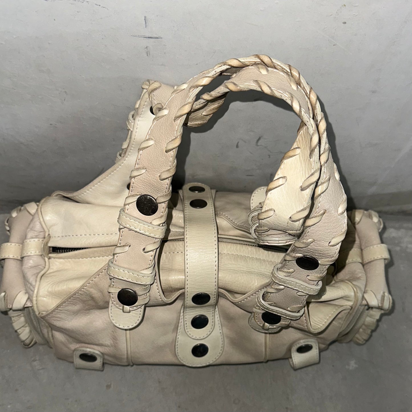Chloe Cream Leather Silverado Bag
