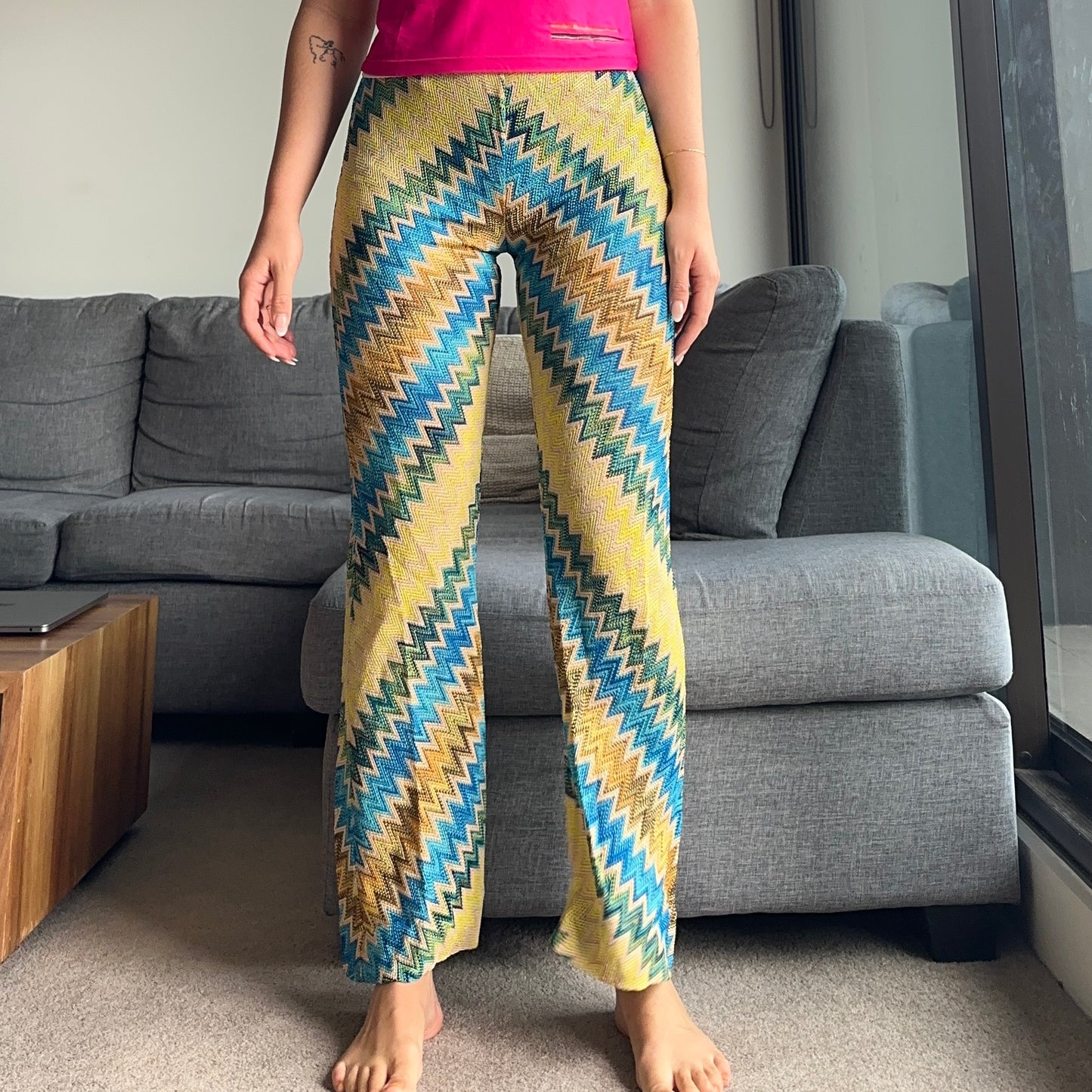 Missoni Yellow Knit Pants