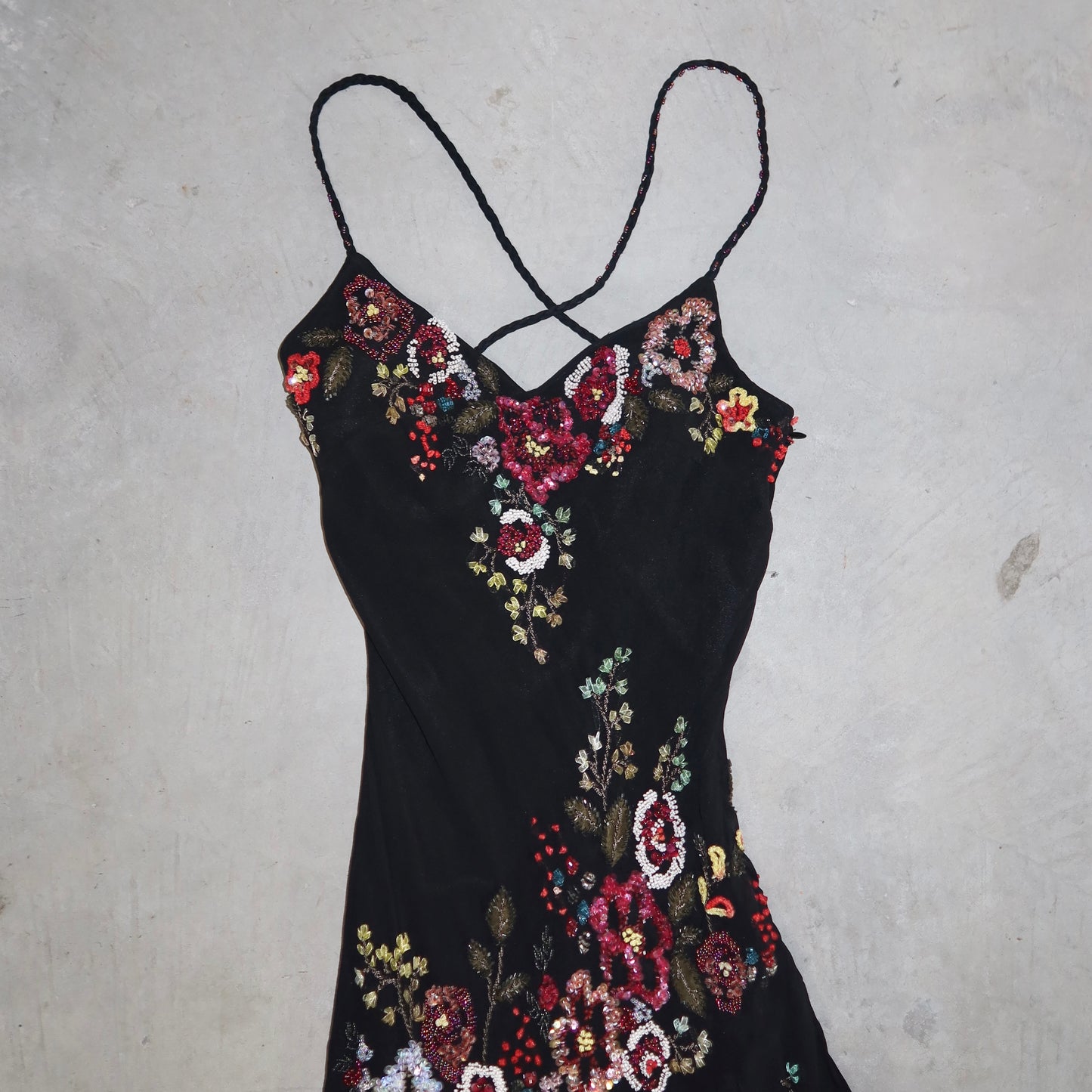 Sue Wong Embellished Floral Dress
