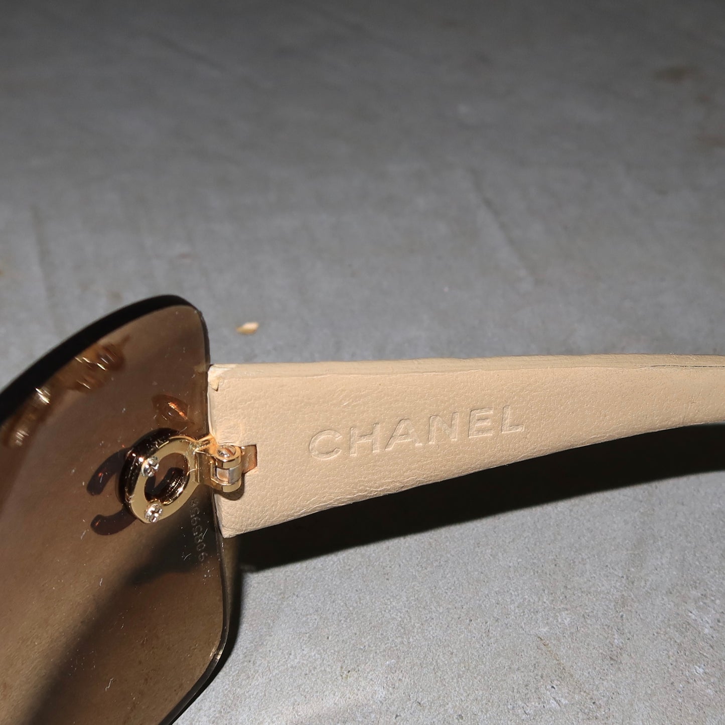 Chanel Brown Tinted Oversized Sunglasses