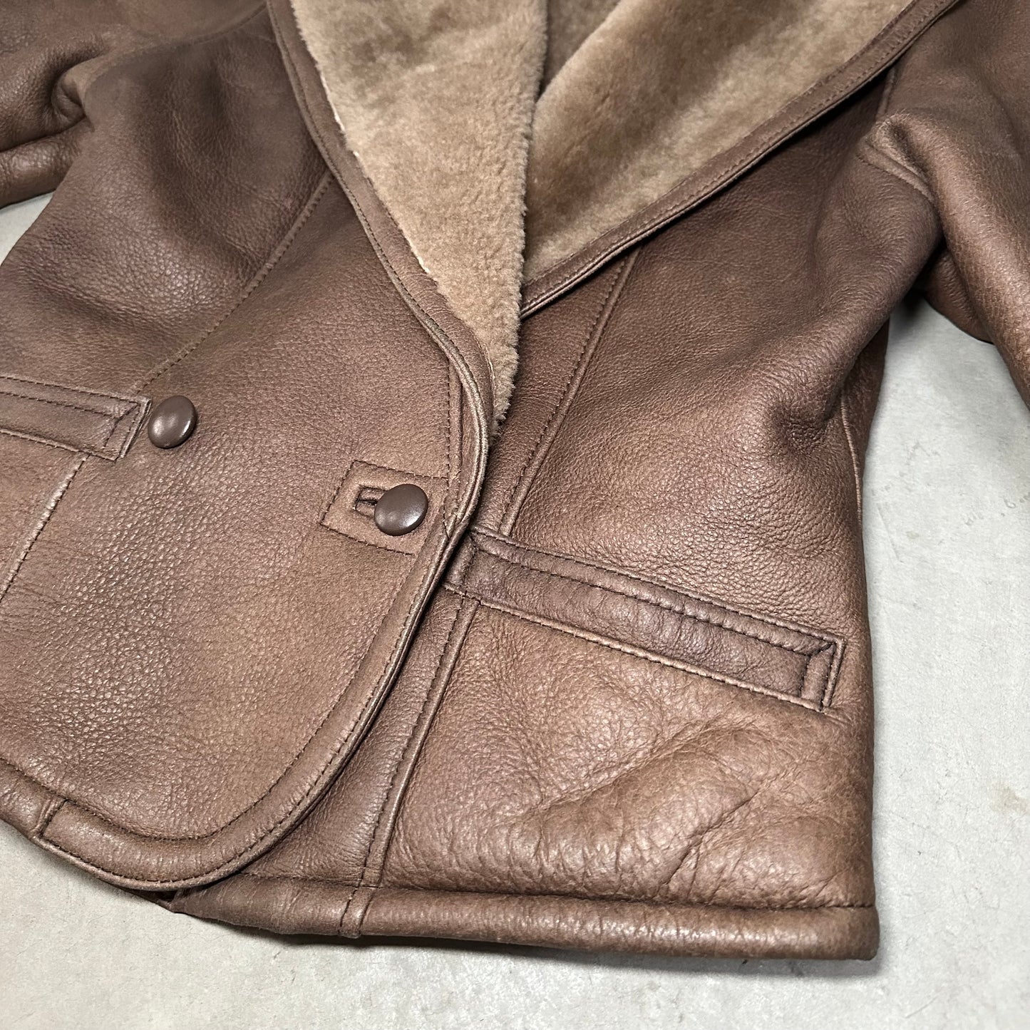 Blumarine Leather Shearling Jacket