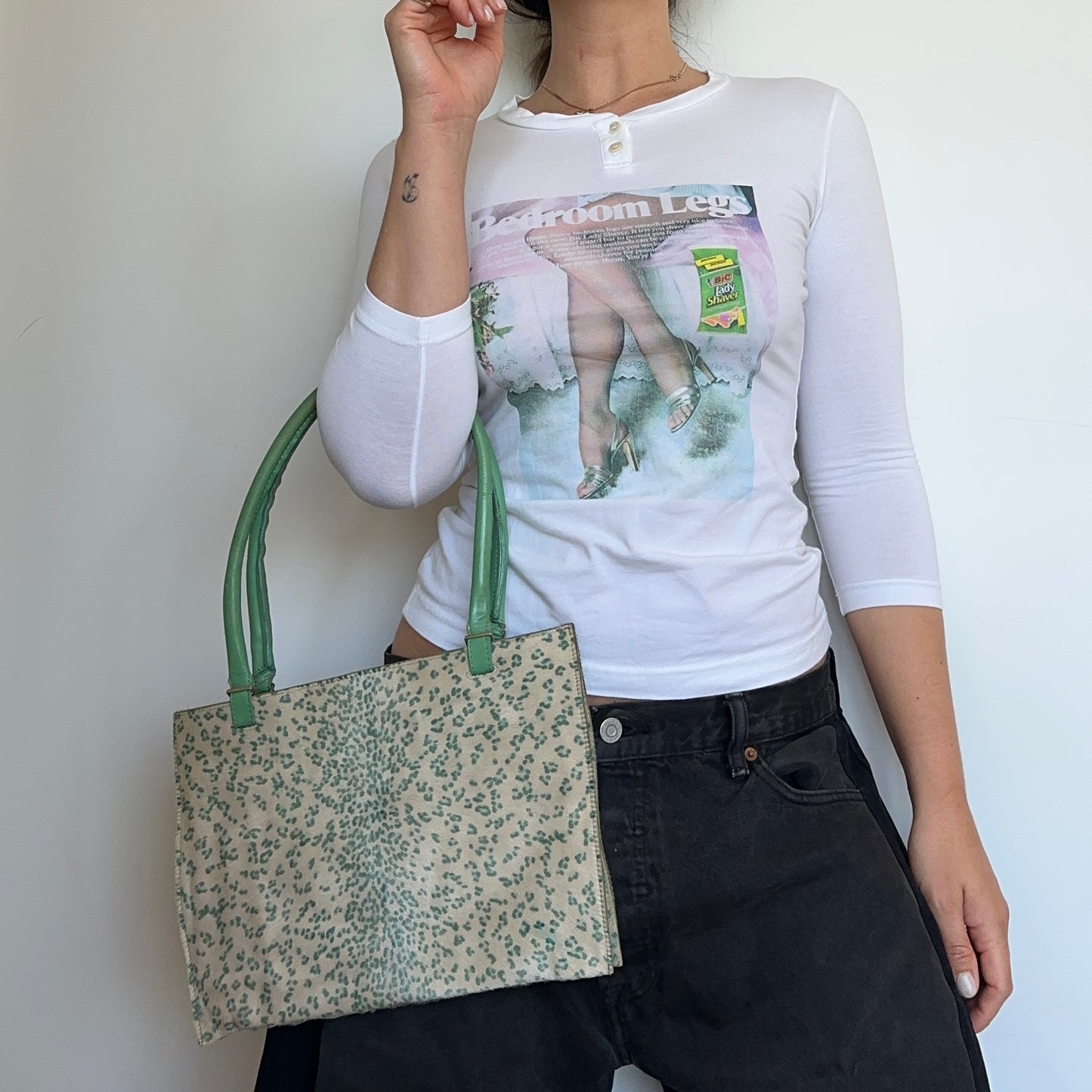 Bottega Veneta SS2000 Leopard Print Cowhide Tote