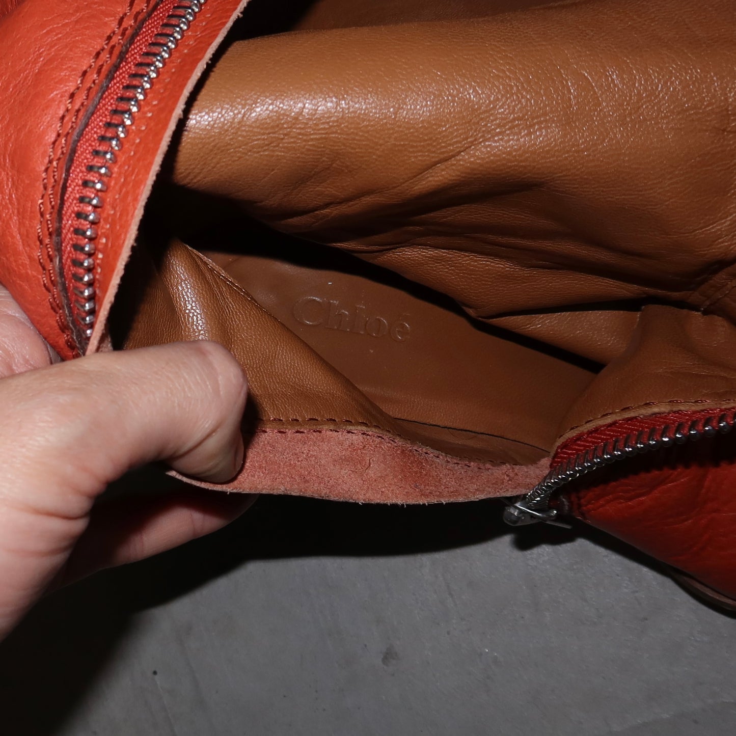 Chloé Terracotta Paddington Boots (38)