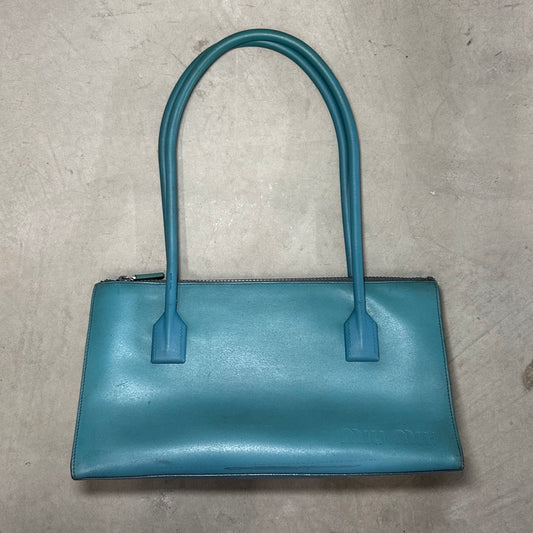 Miu Miu Rare Archive Embossed Blue Bag