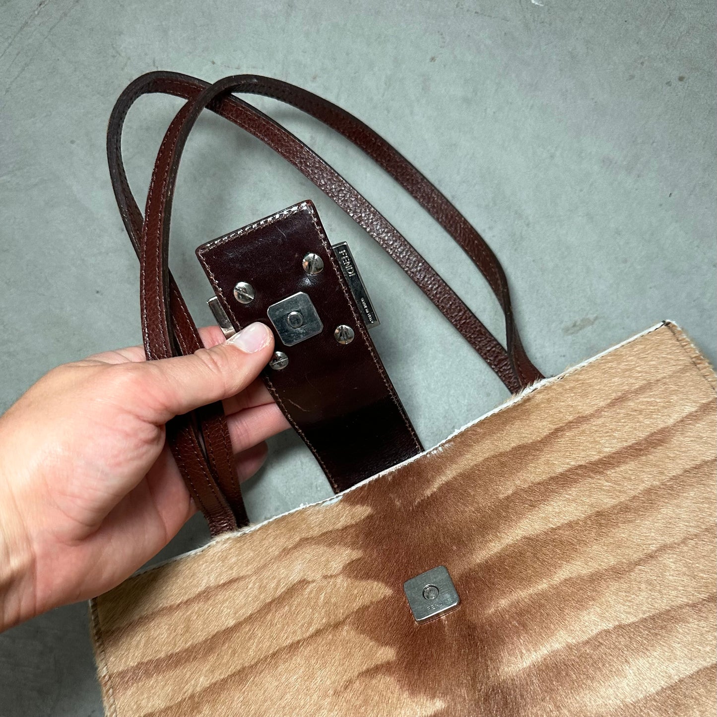 Fendi Brown Cowhide Bag