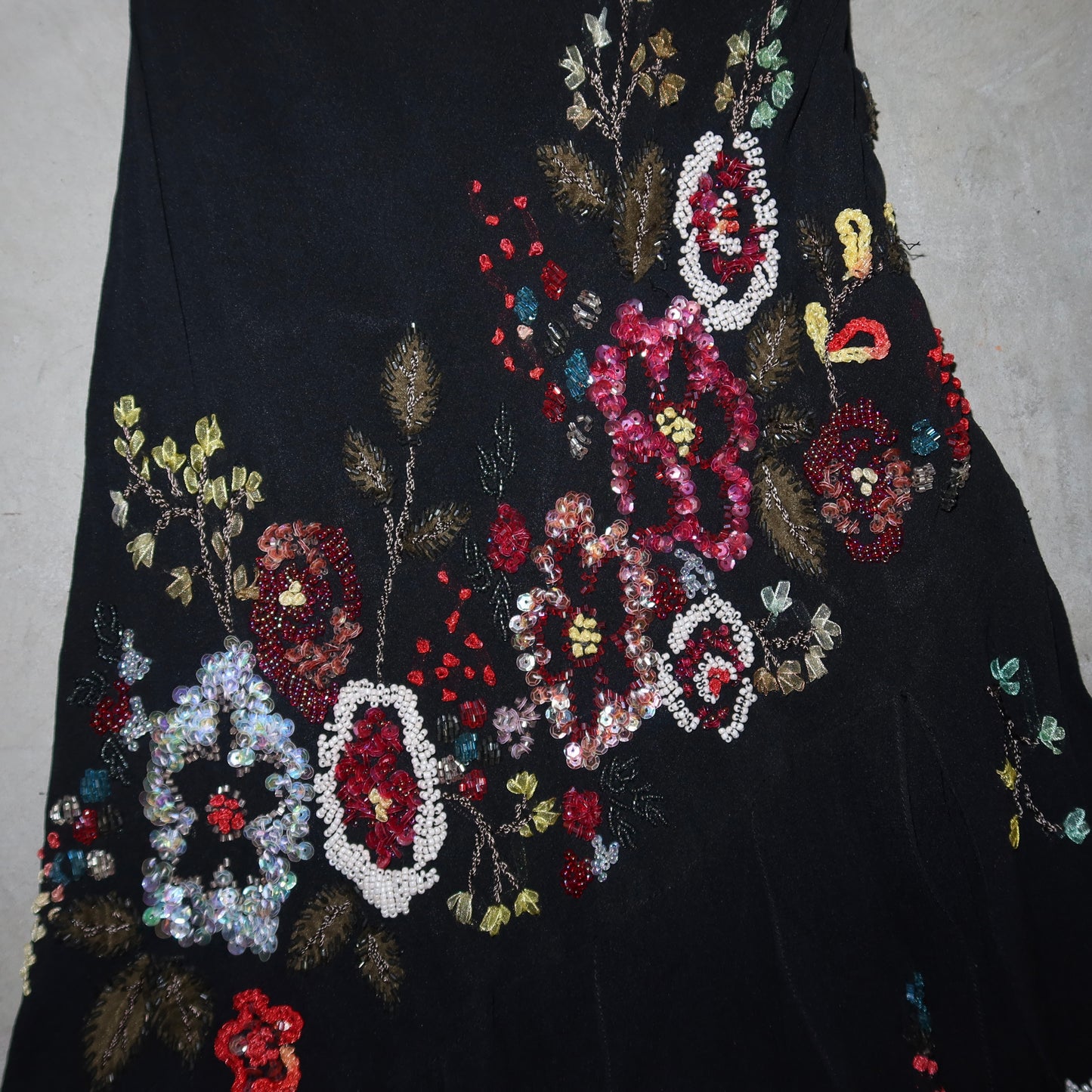 Sue Wong Embellished Floral Dress