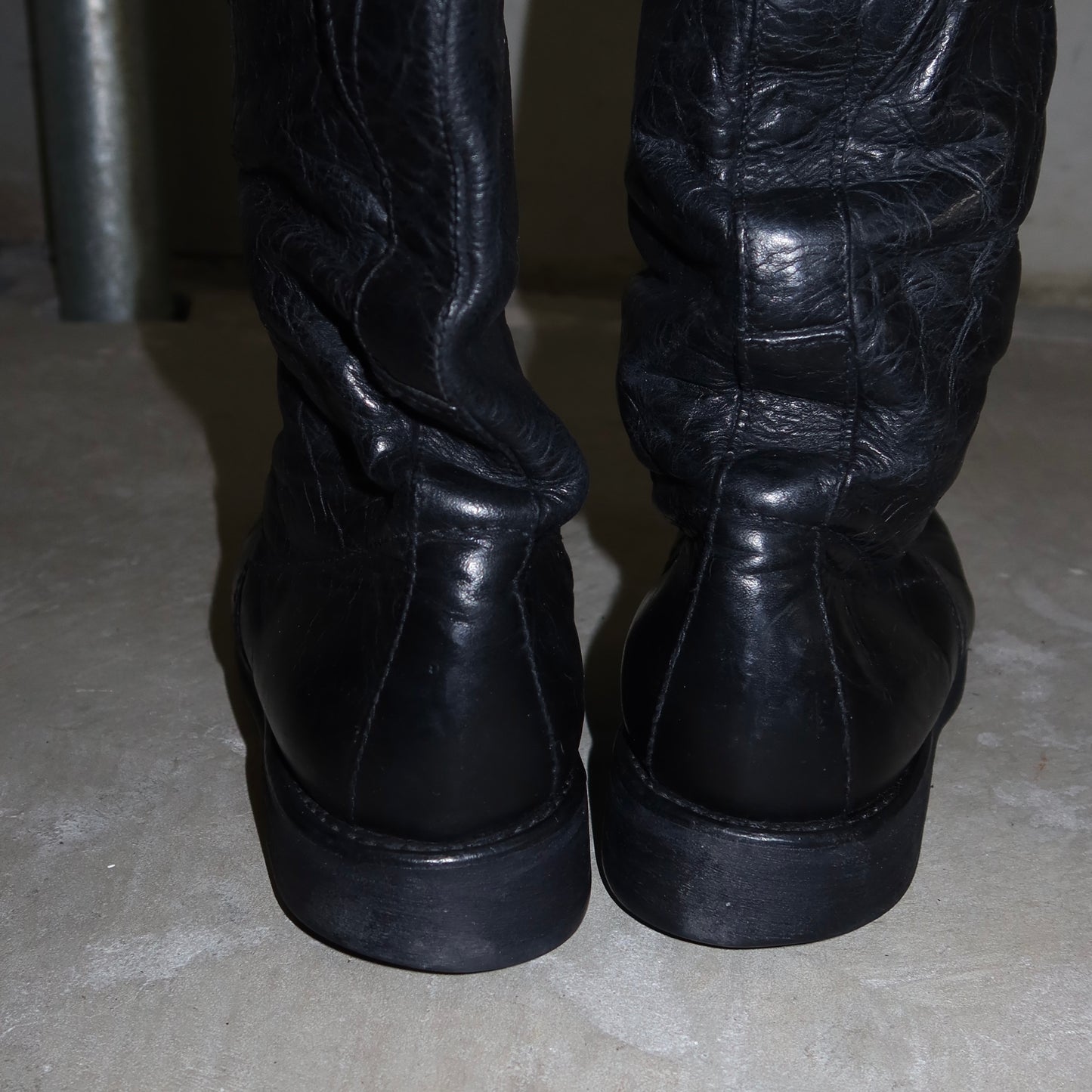 Dirk Bikkembergs Leather Motorcycle Boots (40)