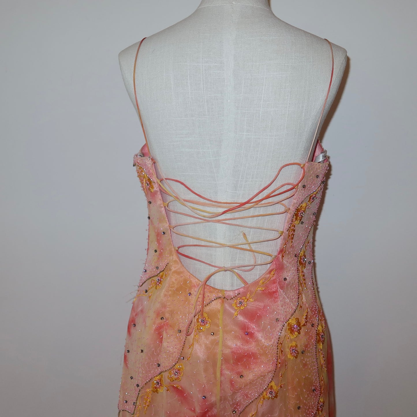 YVE London Beaded Silk Dress