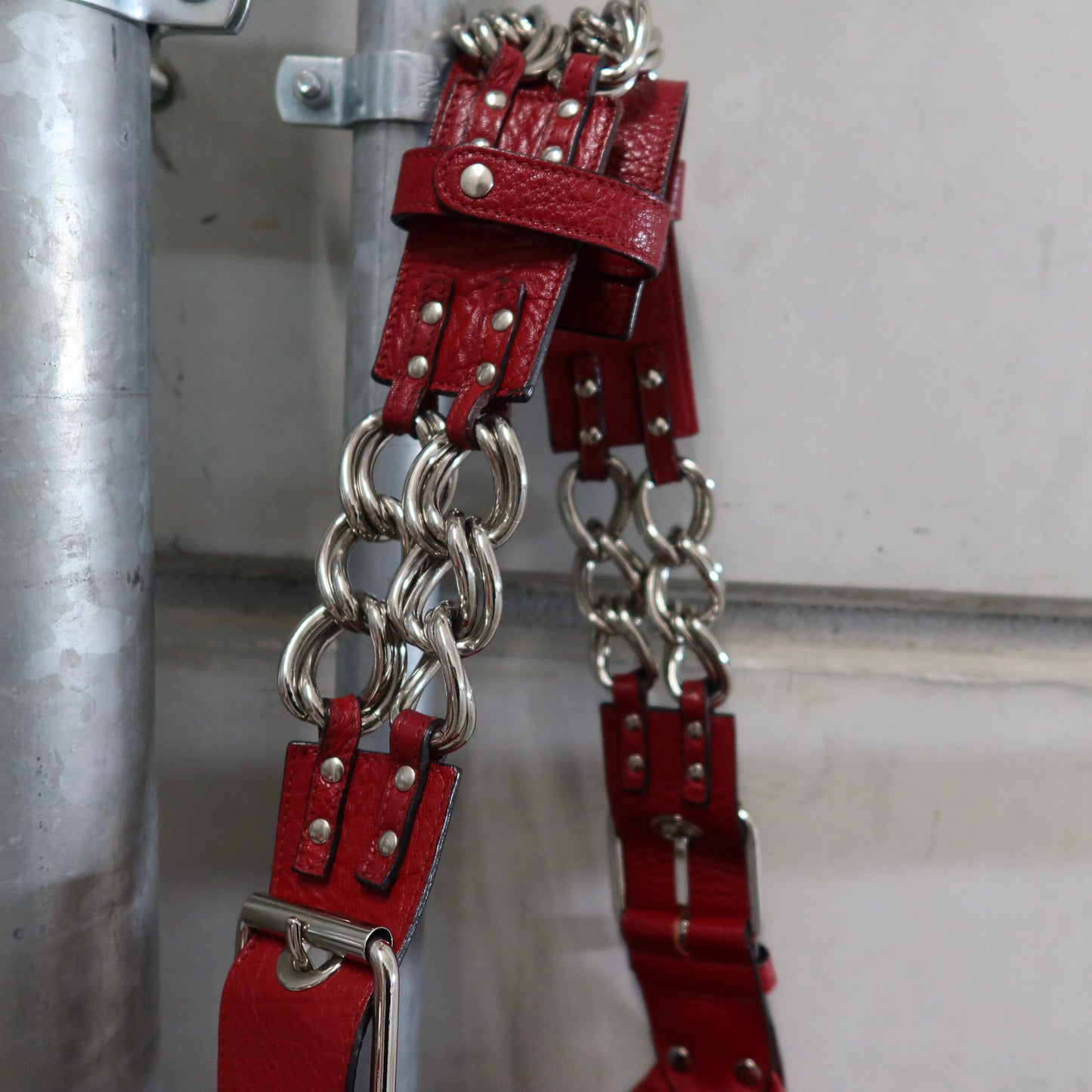 Chloé AW2003 Red Chain Handle Camera Bag