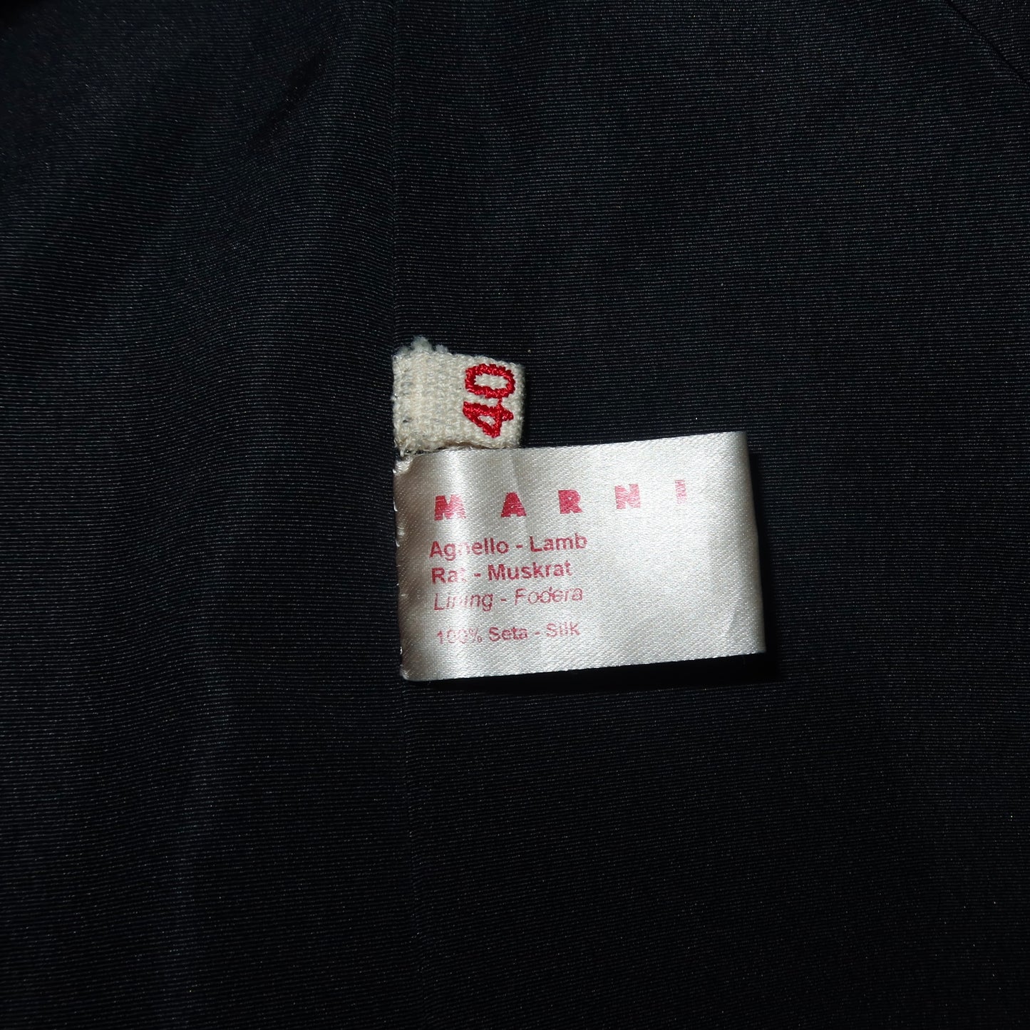 Marni Muskrat and Lamb Fur Coat