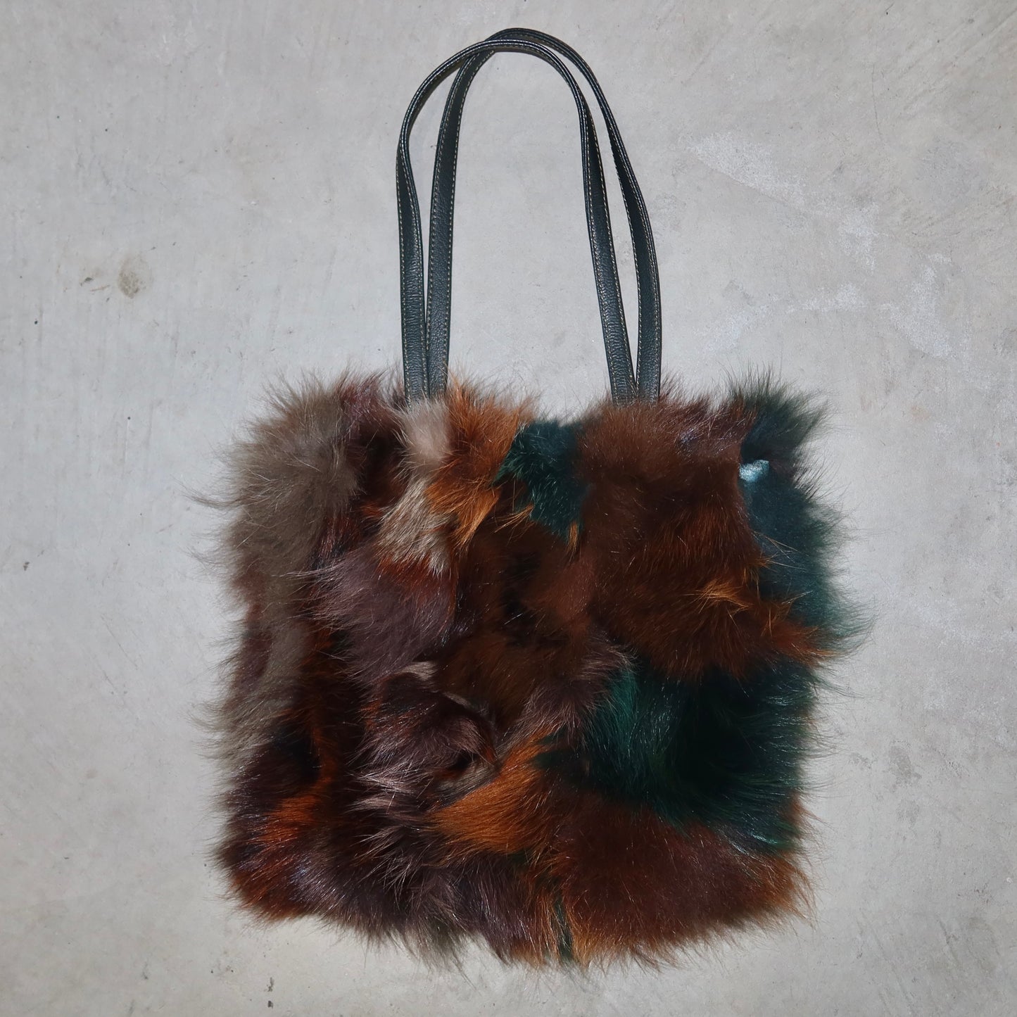 Paolo Masi Mini Coloured Real Fur Tote