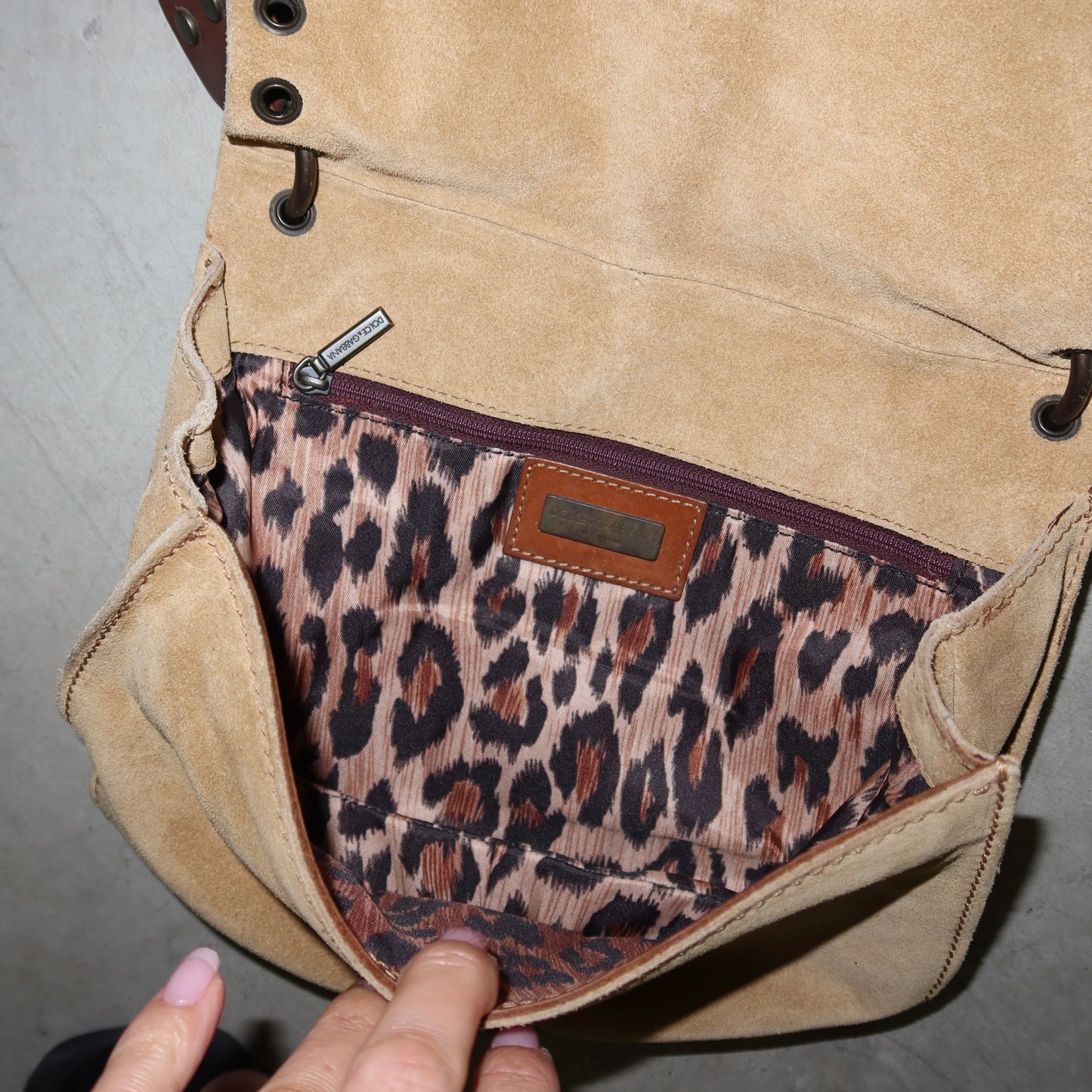 Dolce & Gabbana Rare Suede Butterfly Bag