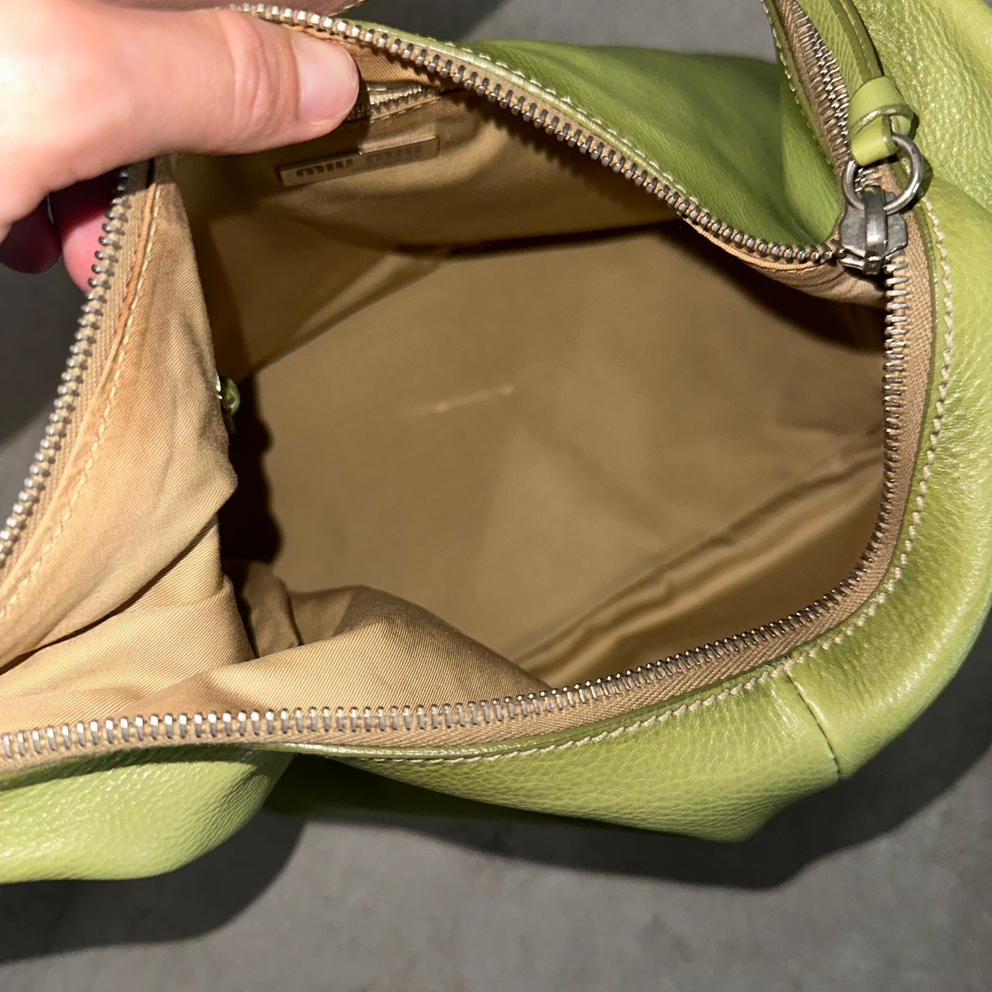 Miu Miu Rare Green Leather Bag