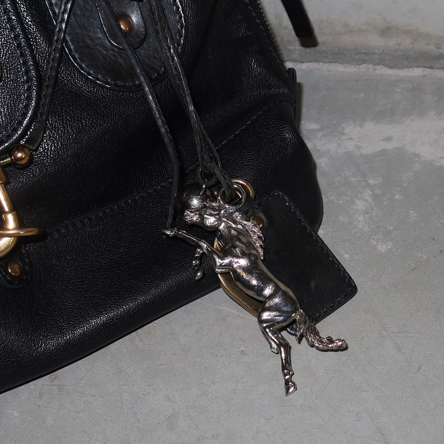 Chloé Black Leather Kerala Bowling Bag