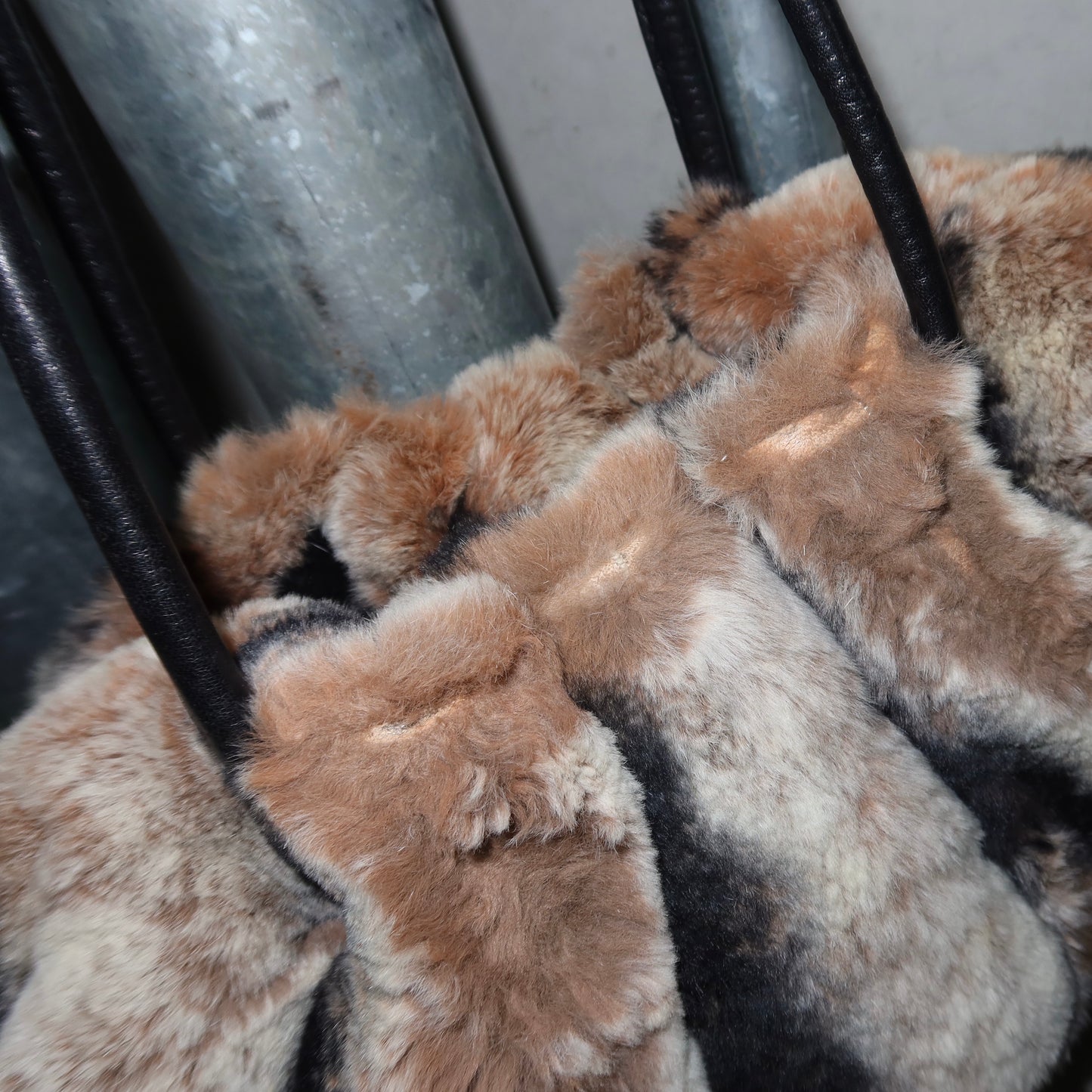 Vintage Italian Rabbit Fur Bag