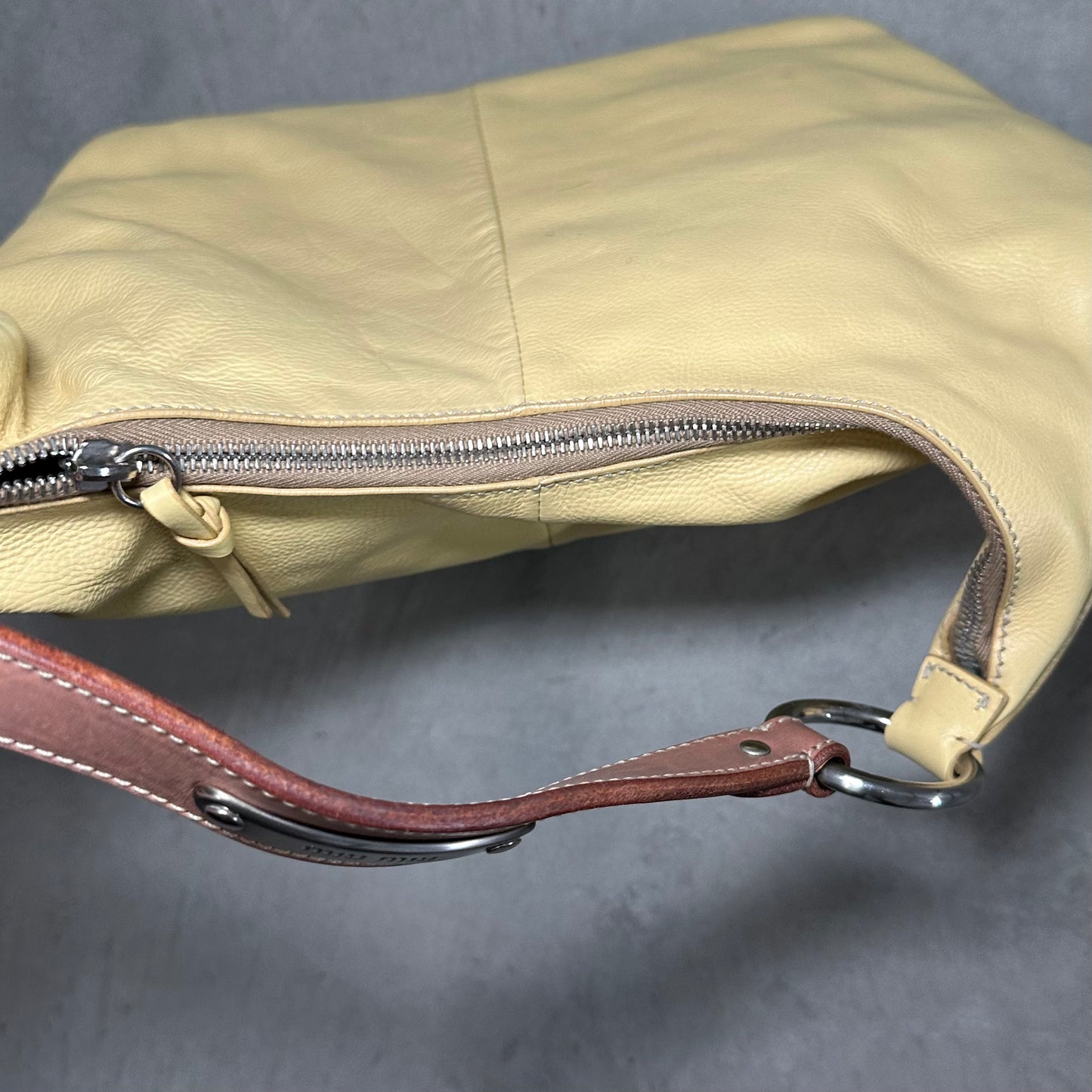 Miu Miu Yellow Leather Bag